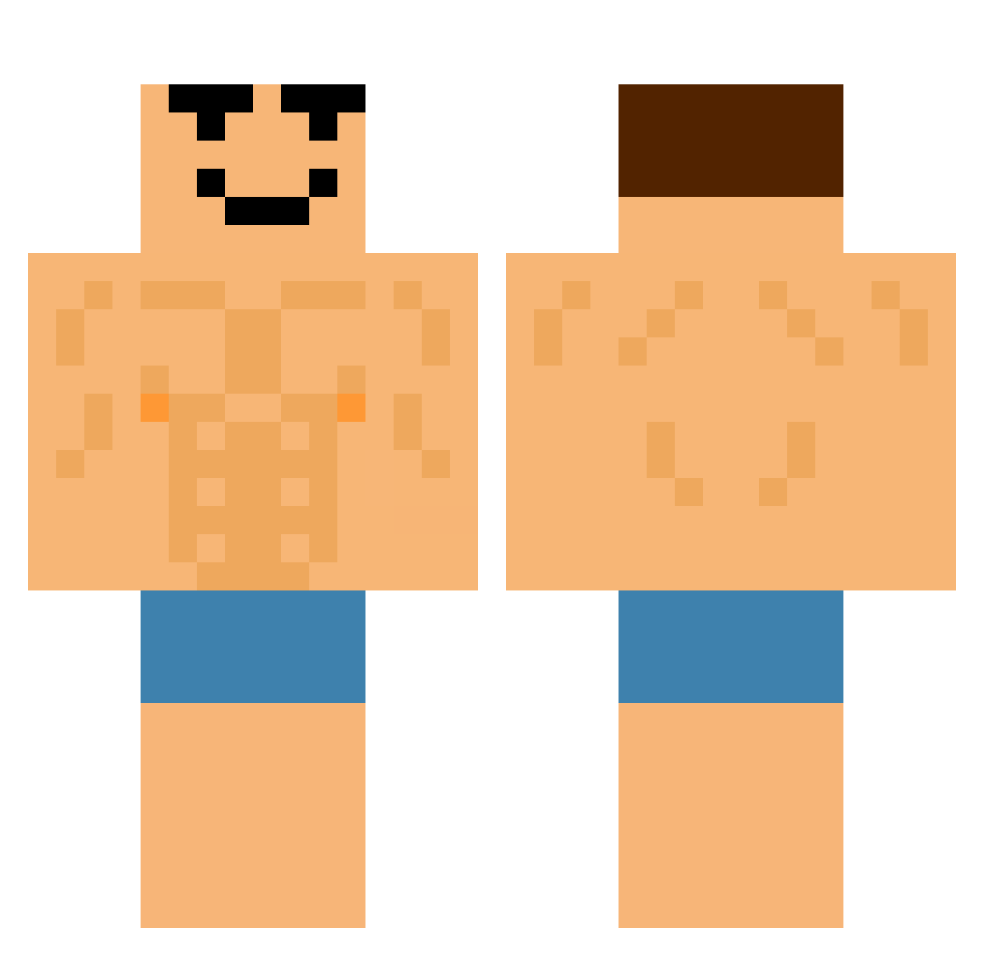 Cairo_Egyption Minecraft skin, front and back view