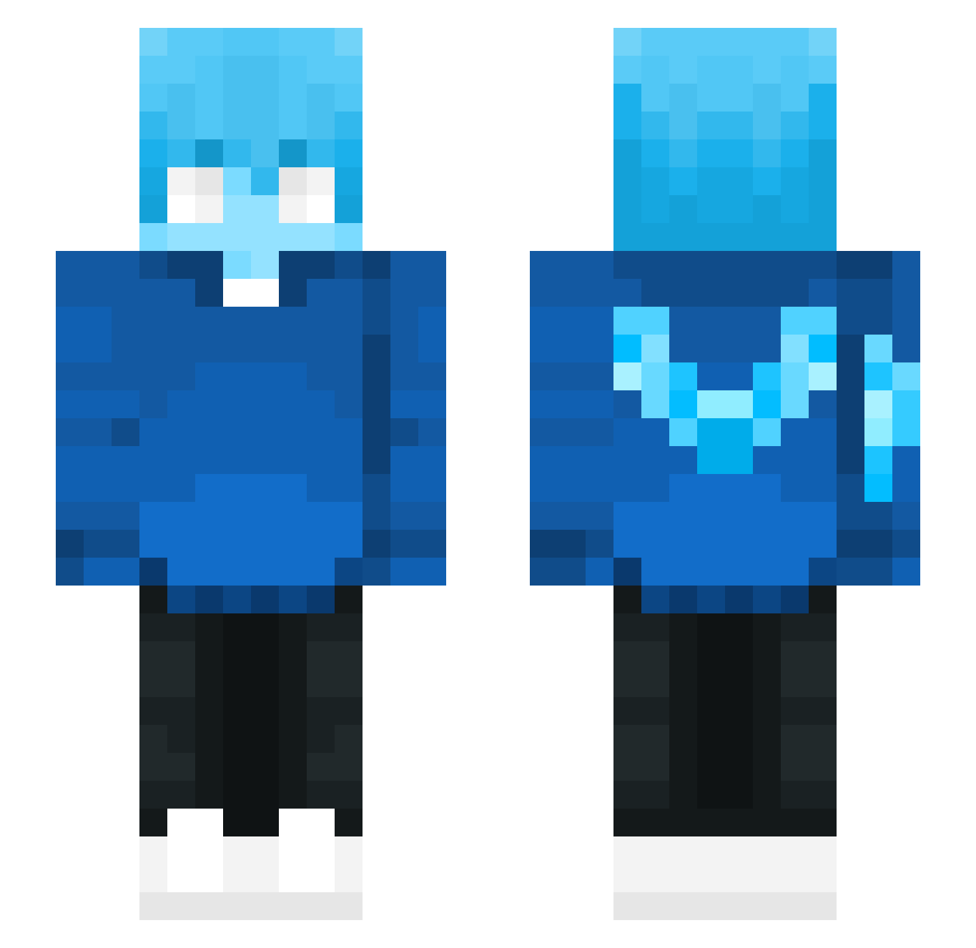 bwehbwehbweh Minecraft skin, front and back view
