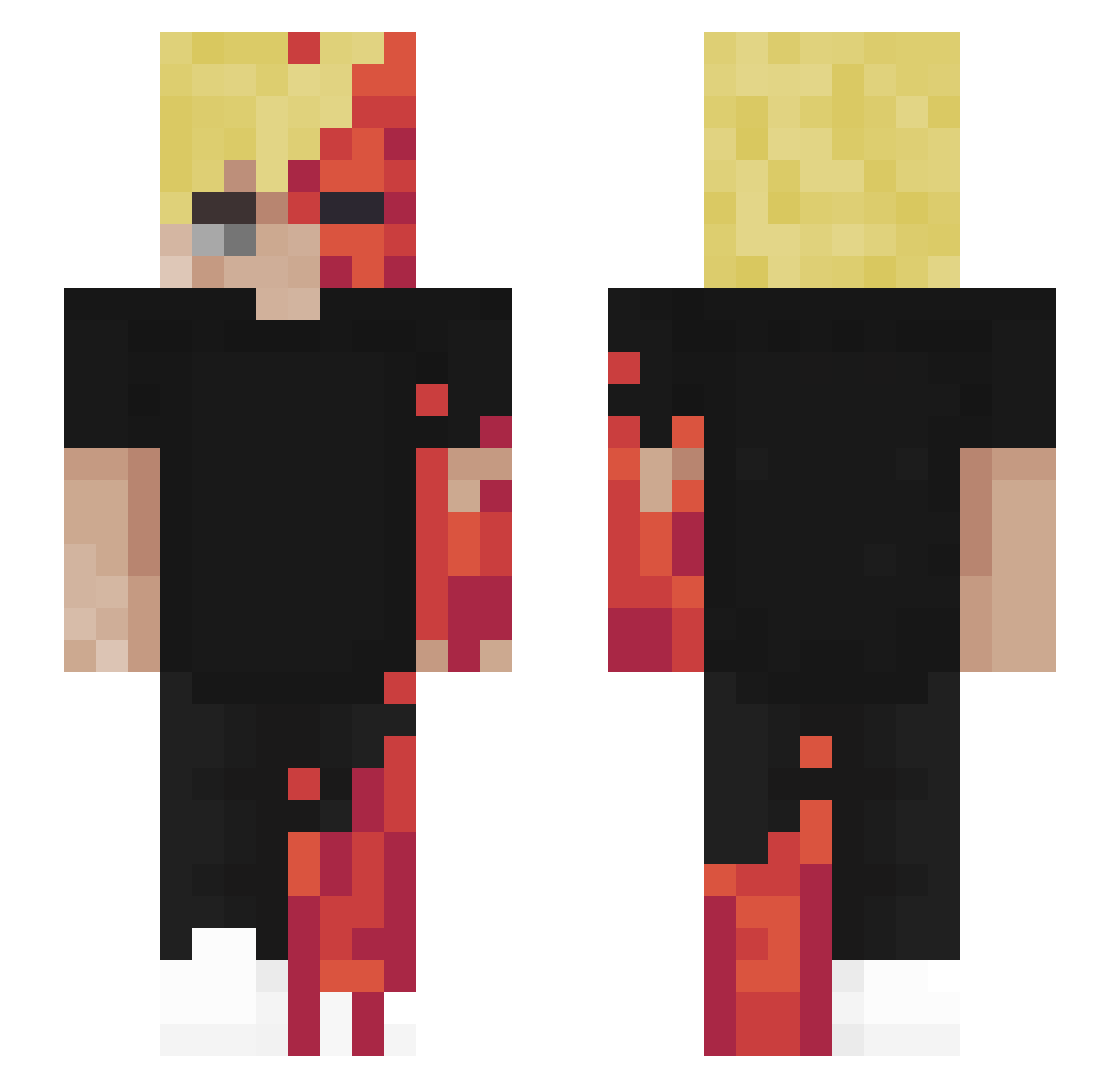 polrpenguin Minecraft skin, front and back view
