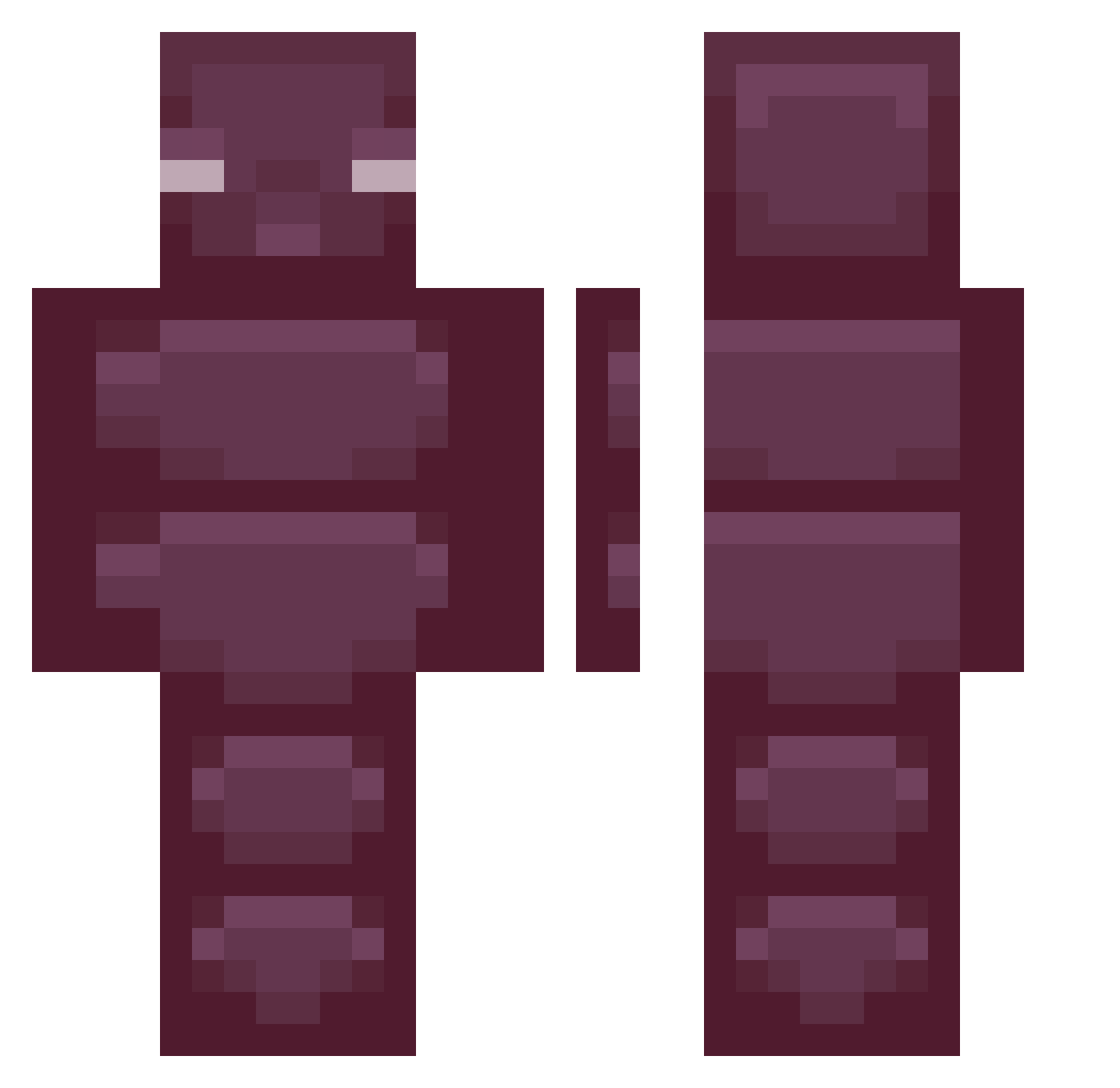 FreshJando Minecraft skin, front and back view