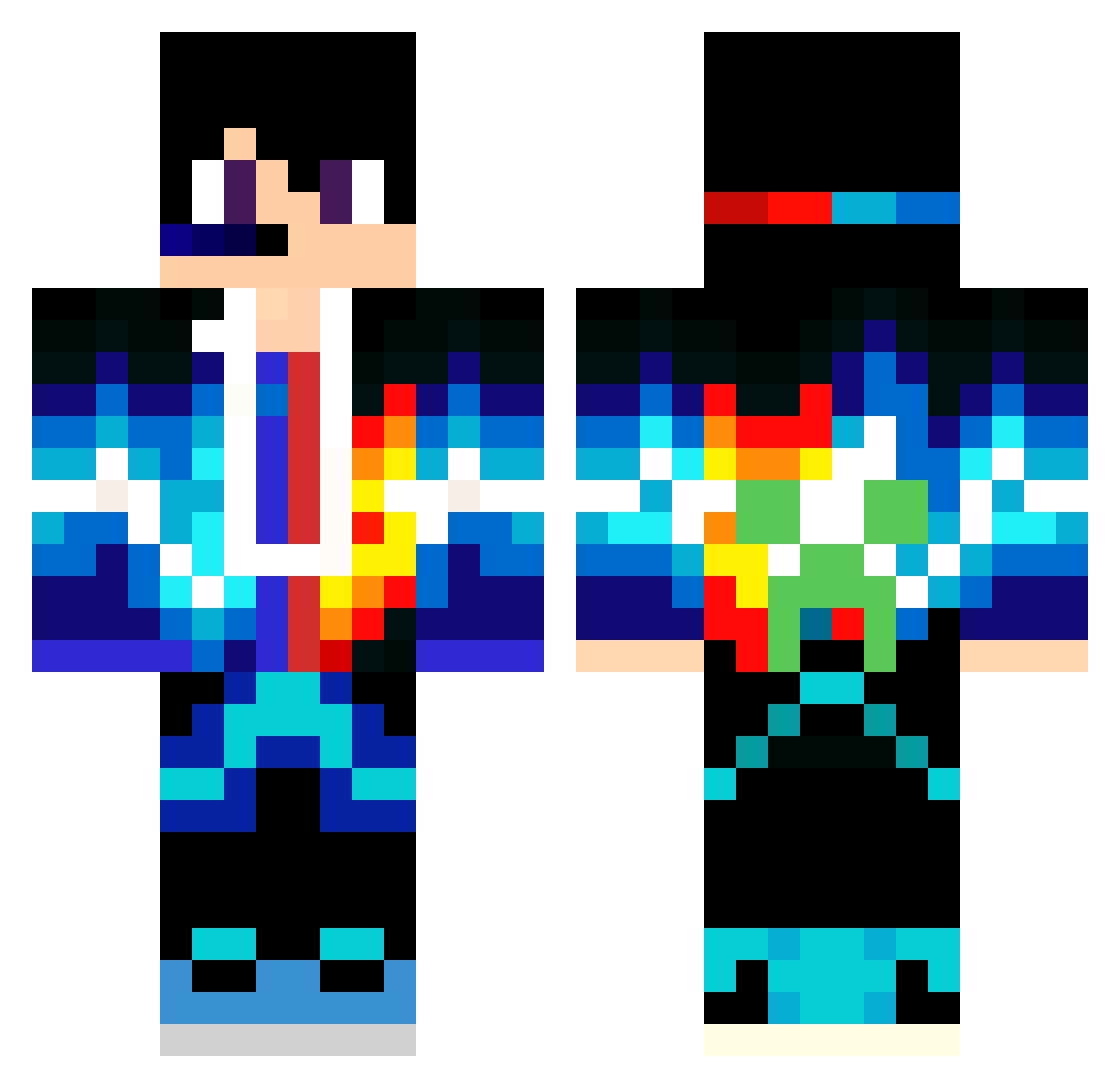 MajesticMurp Minecraft skin, front and back view