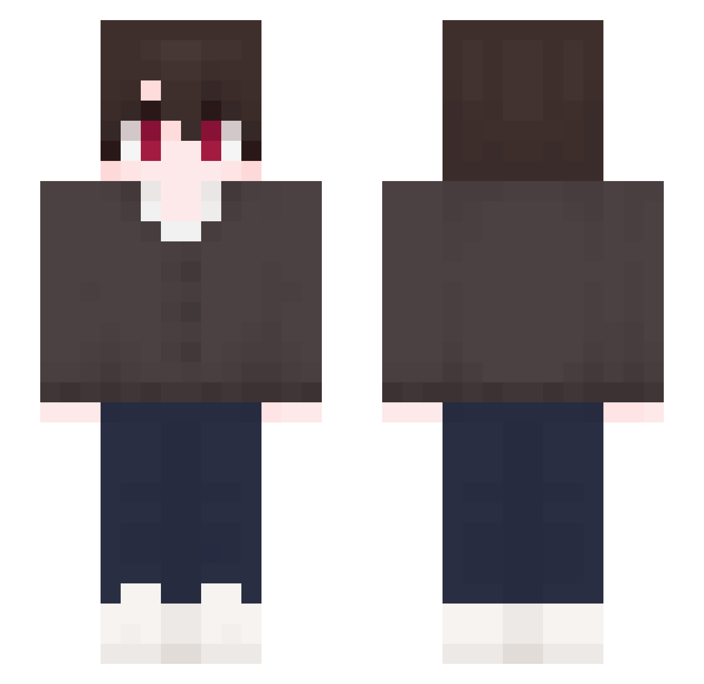 Swuila_1 Minecraft skin, front and back view