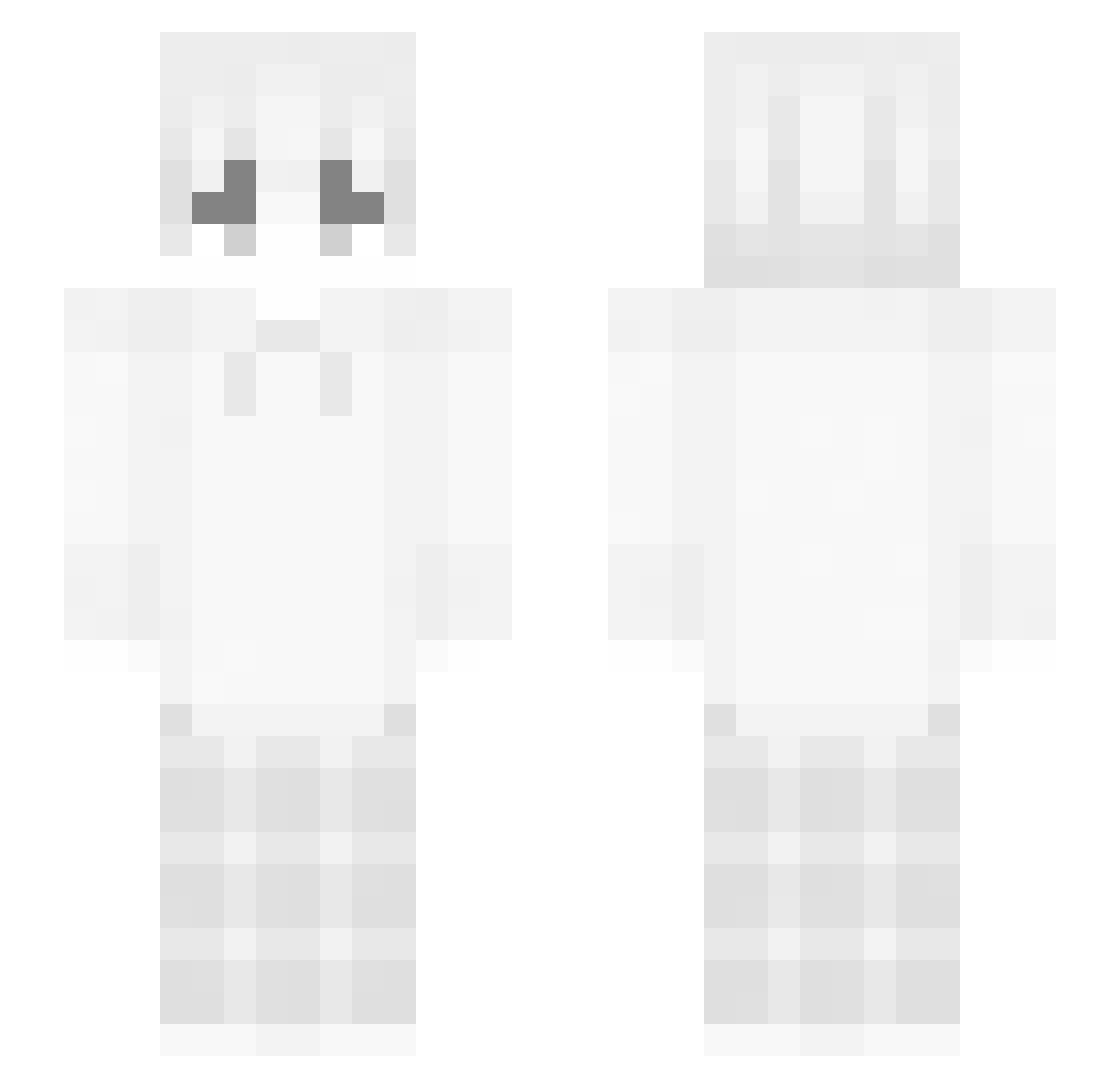 Zeryk9 Minecraft skin, front and back view