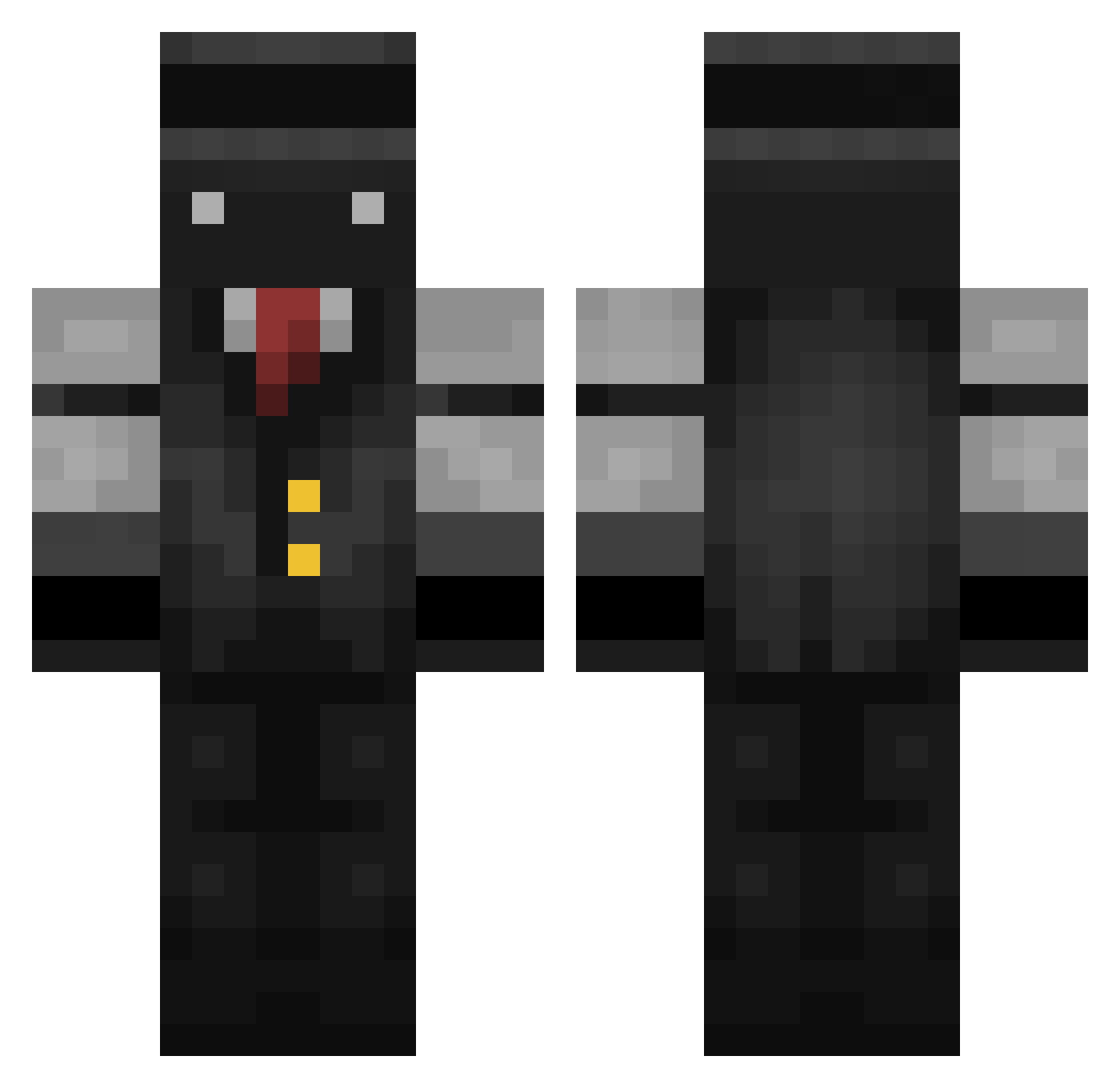 Shadow_336 Minecraft skin, front and back view
