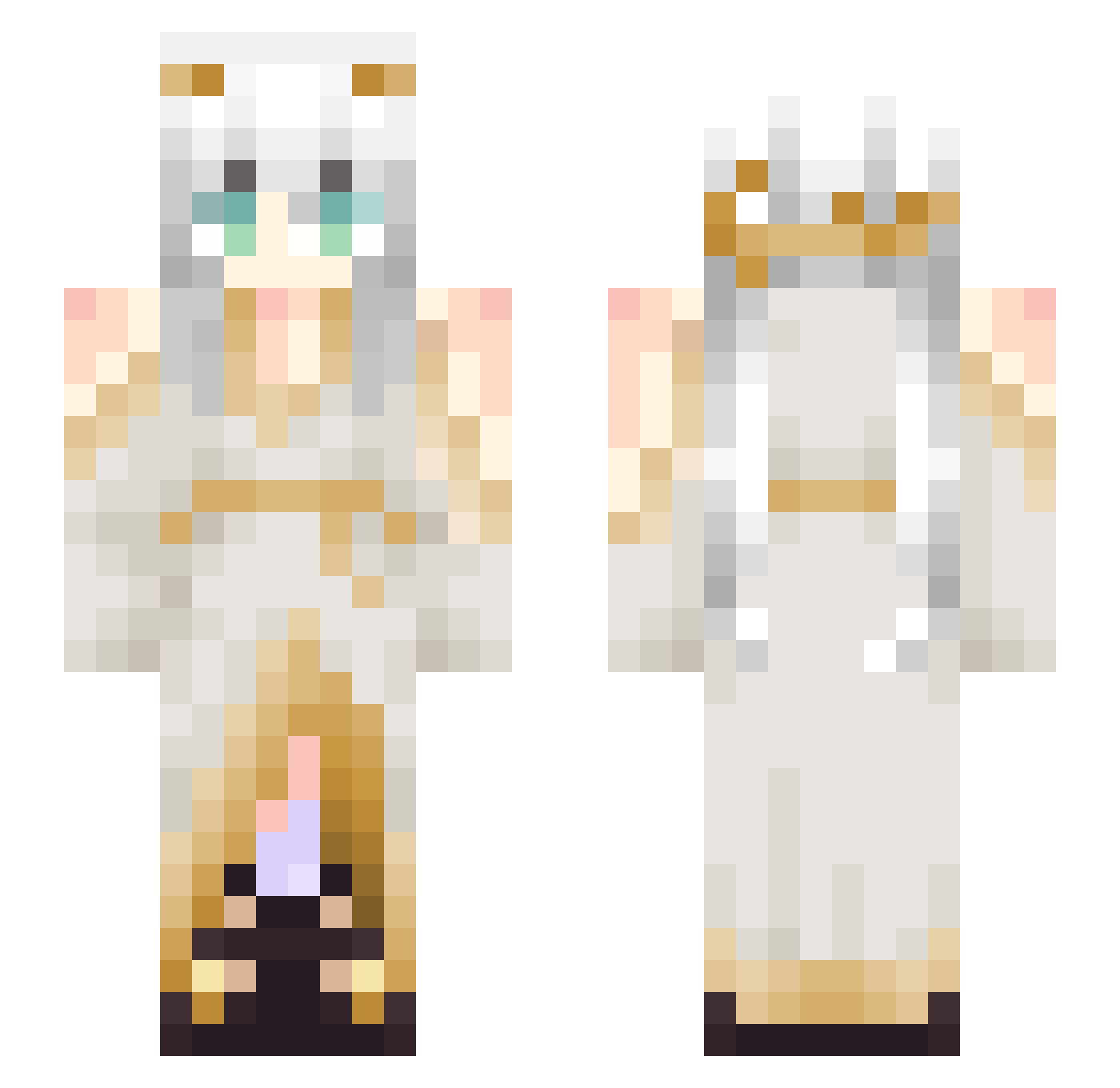 JediSemNome Minecraft skin, front and back view