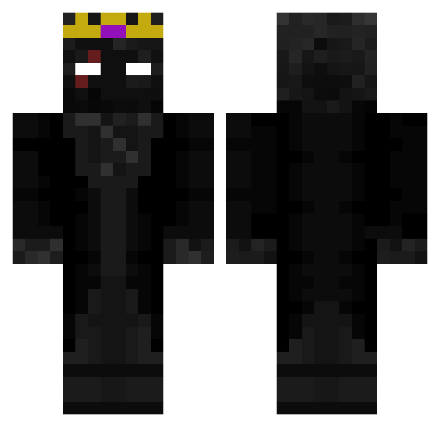 PoinTek123 Minecraft skin, front and back view