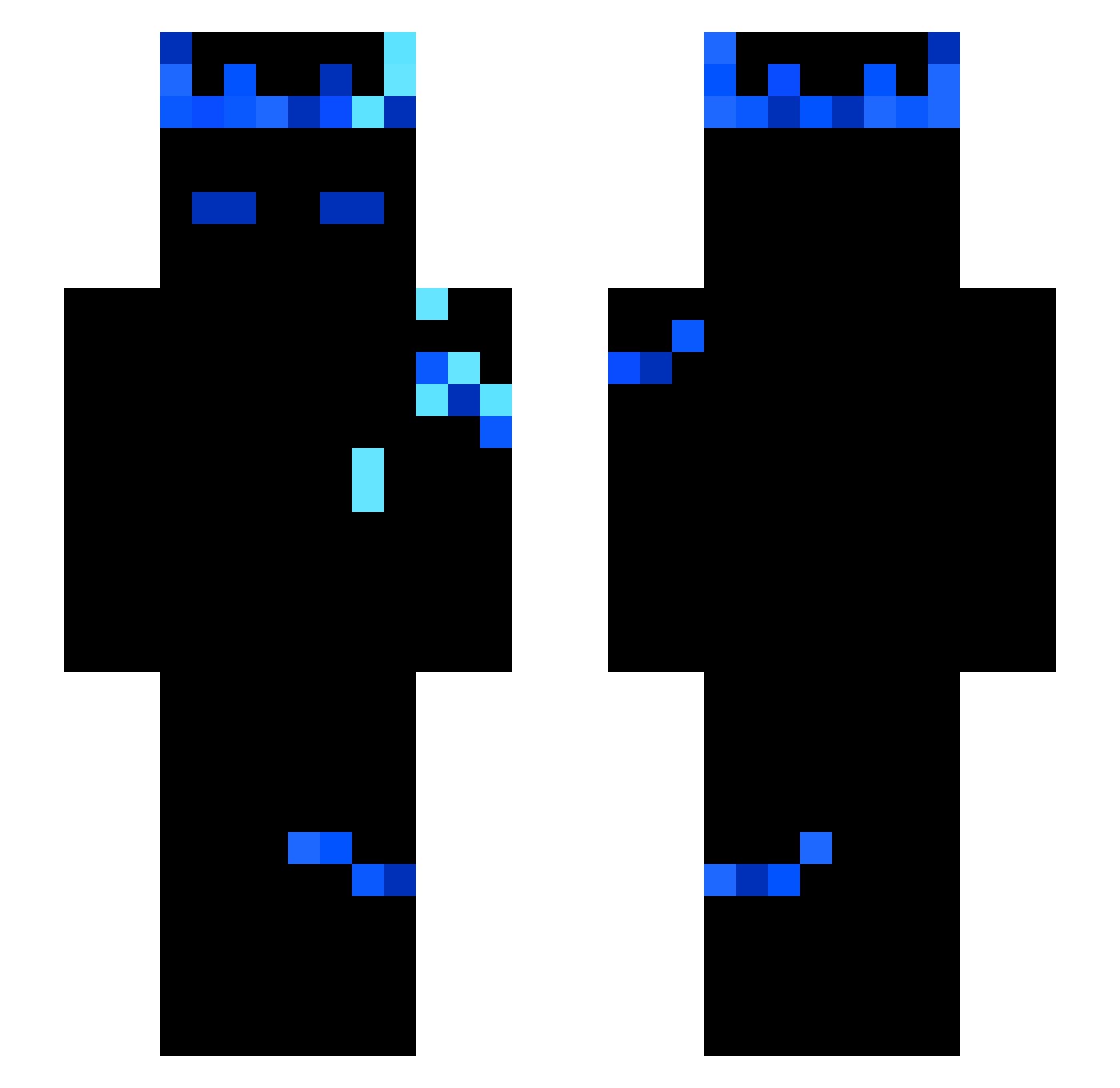 Shadow_658 Minecraft skin, front and back view