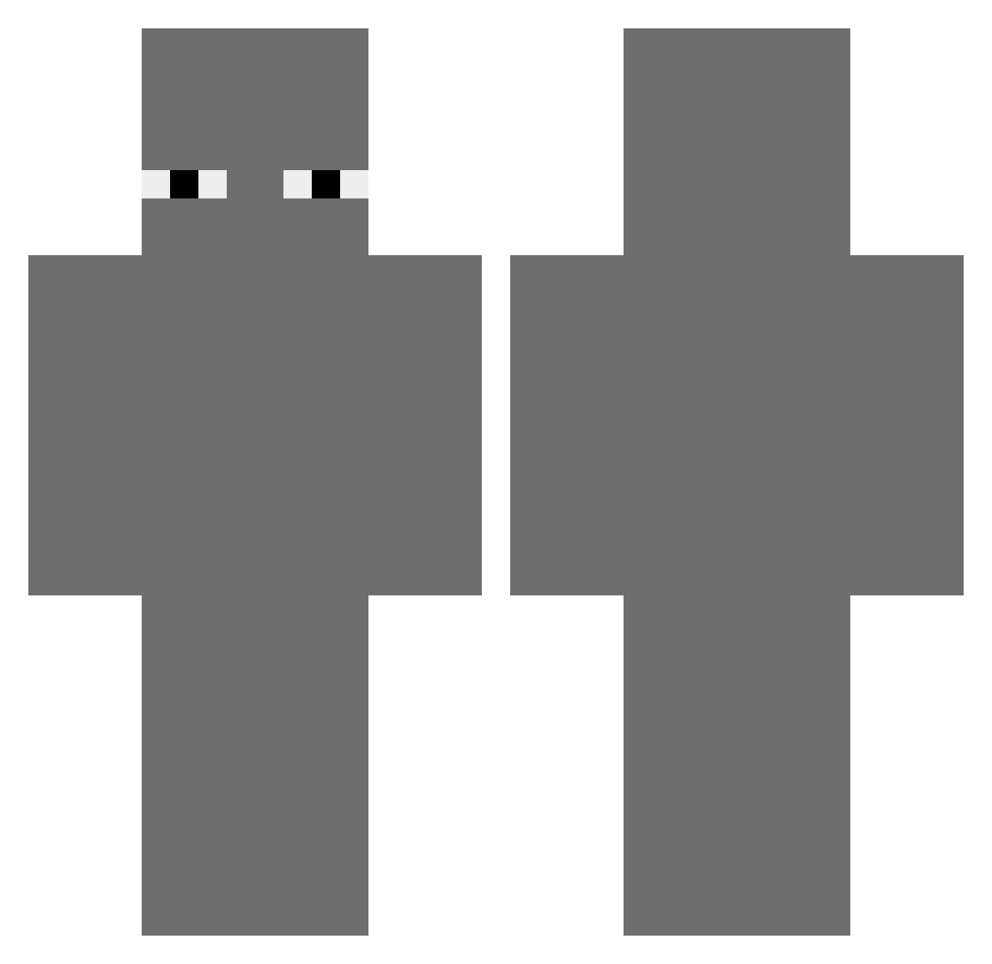 TheWaxCandle Minecraft skin, front and back view
