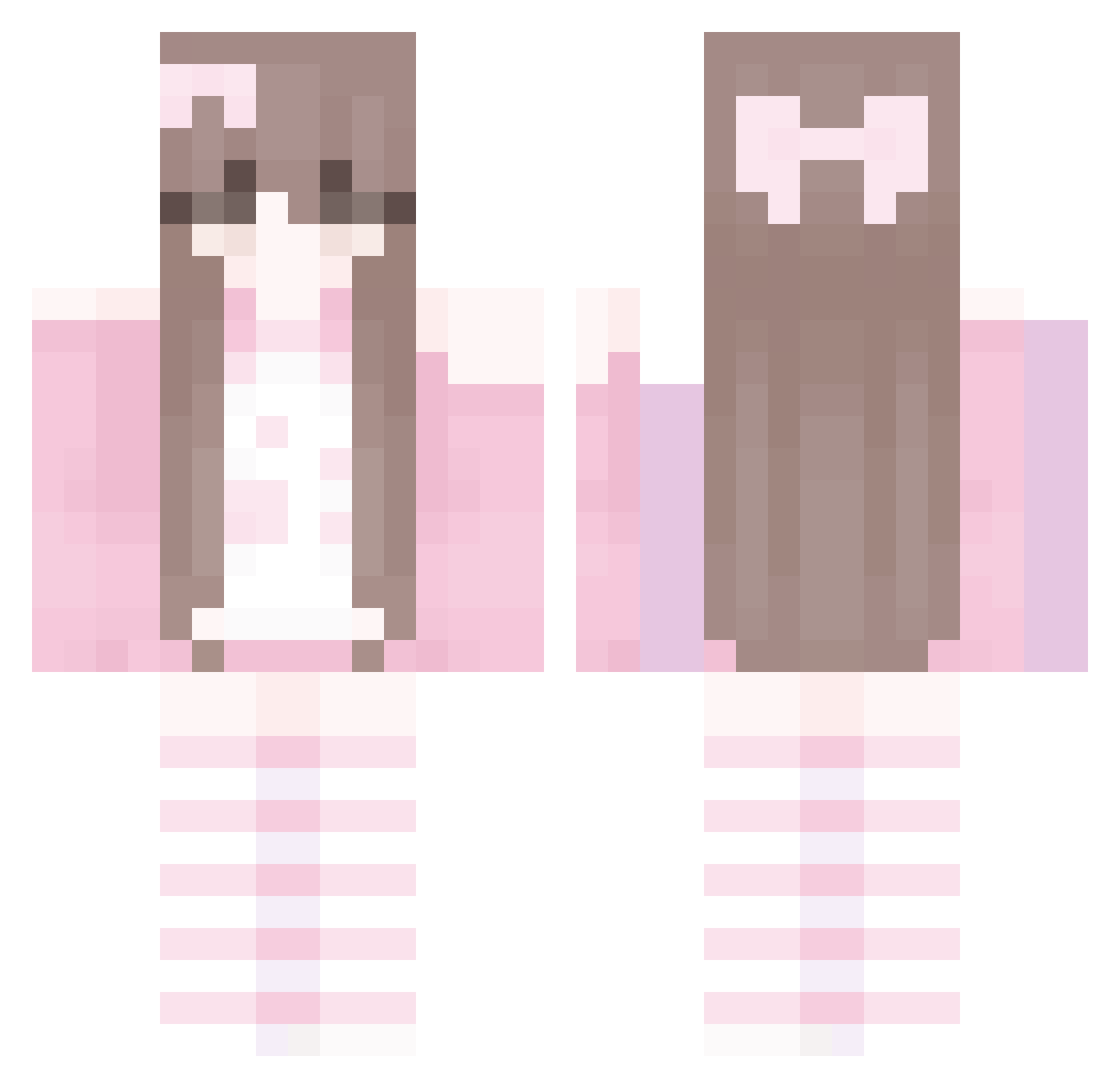 thefairy342 Minecraft skin, front and back view