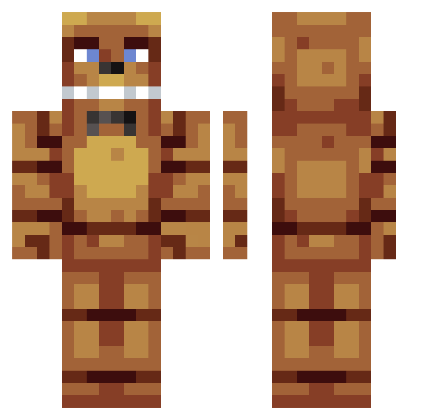MaybeDahveed Minecraft skin, front and back view