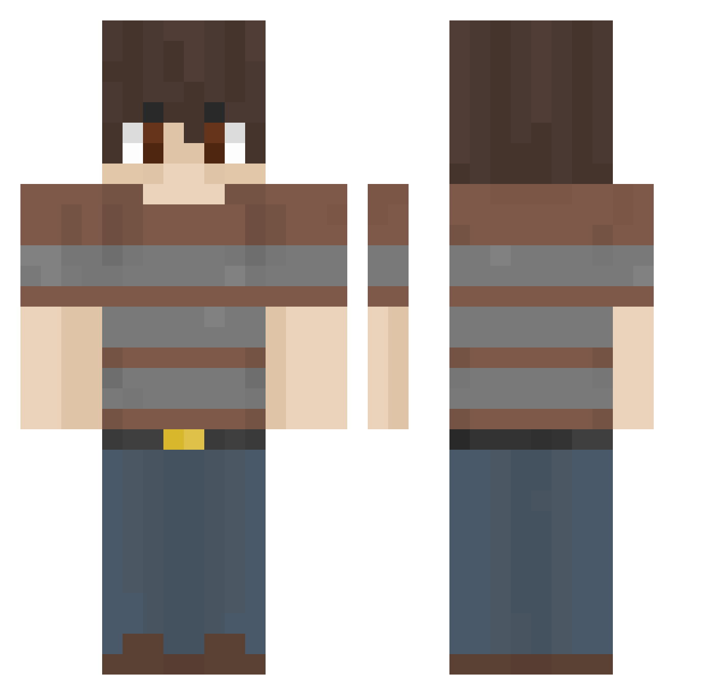 igls Minecraft skin, front and back view