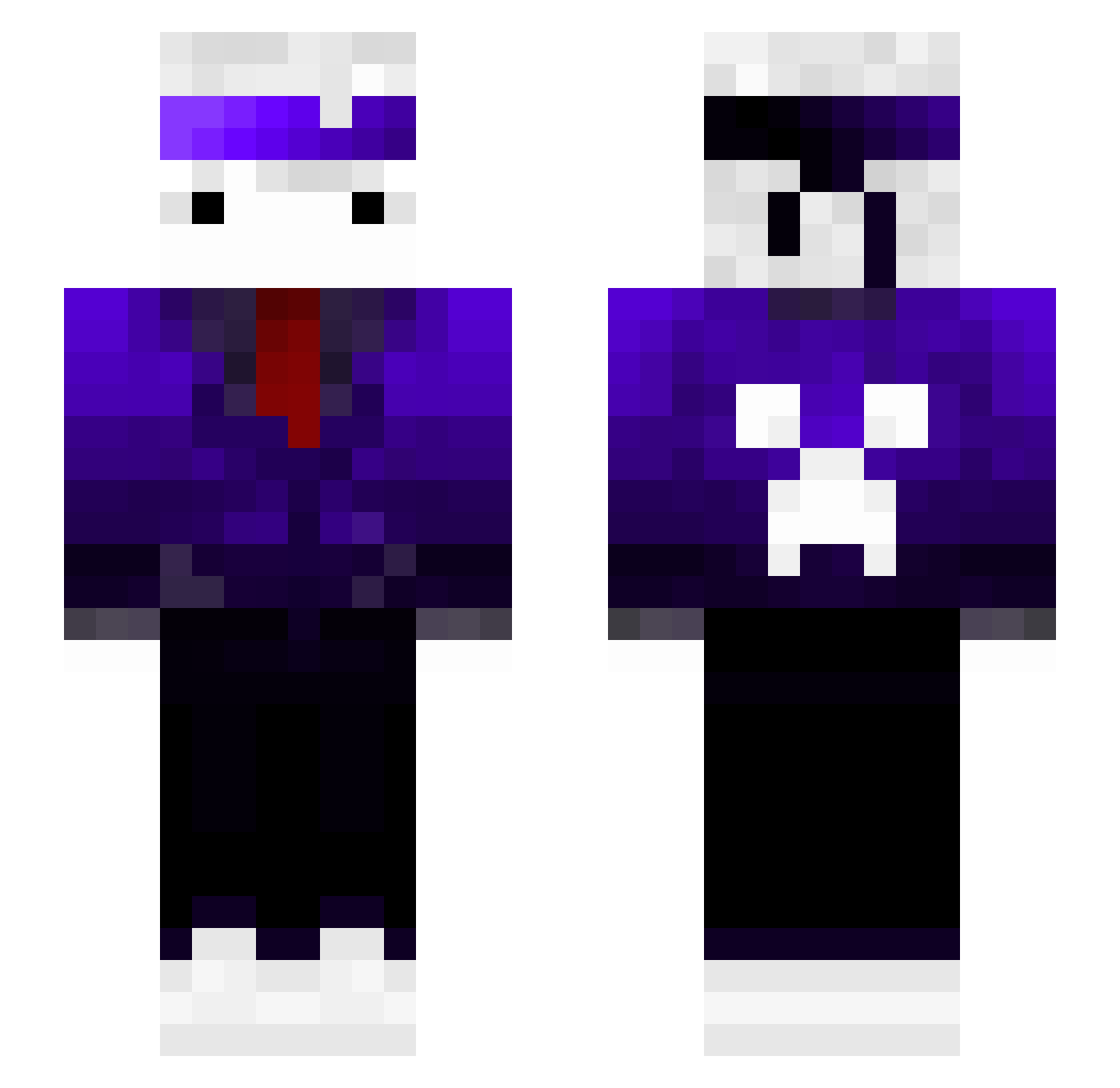 ScottBot1 Minecraft skin, front and back view