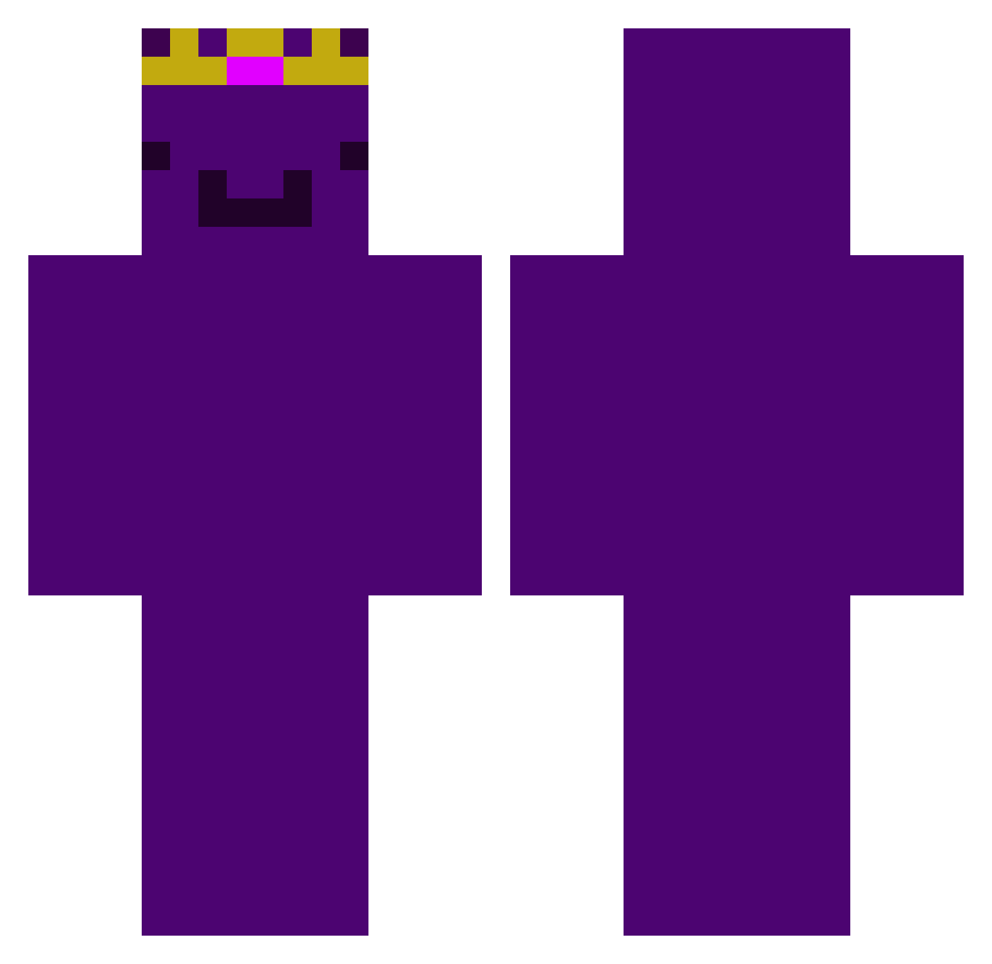 redskullkiller Minecraft skin, front and back view