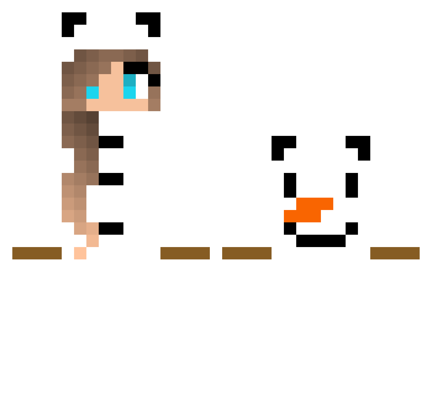 Footers Minecraft skin, front and back view
