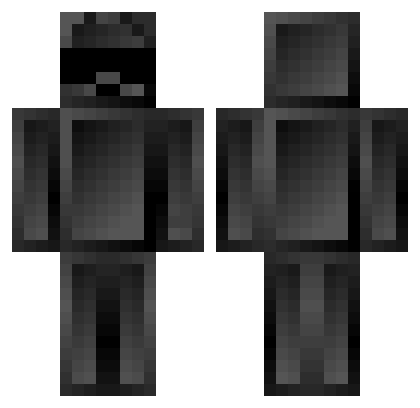 Cakatua43 Minecraft skin, front and back view