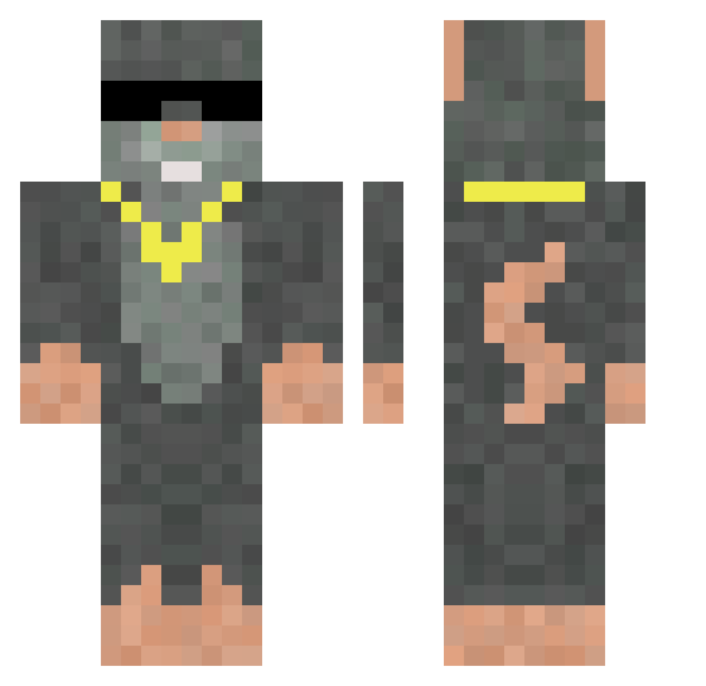 olegnaidocin Minecraft skin, front and back view