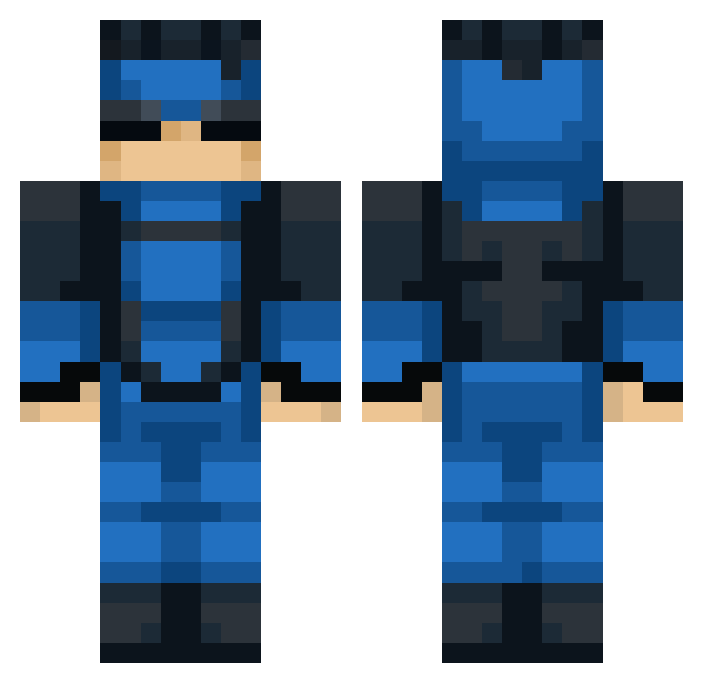 qqDrizzle Minecraft skin, front and back view