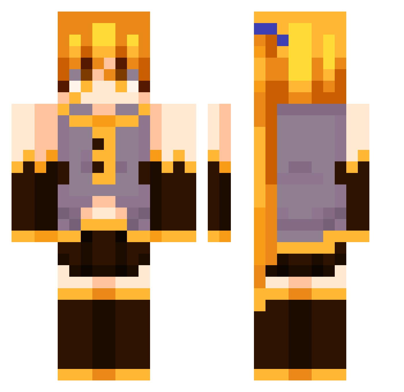 nasheman777 Minecraft skin, front and back view
