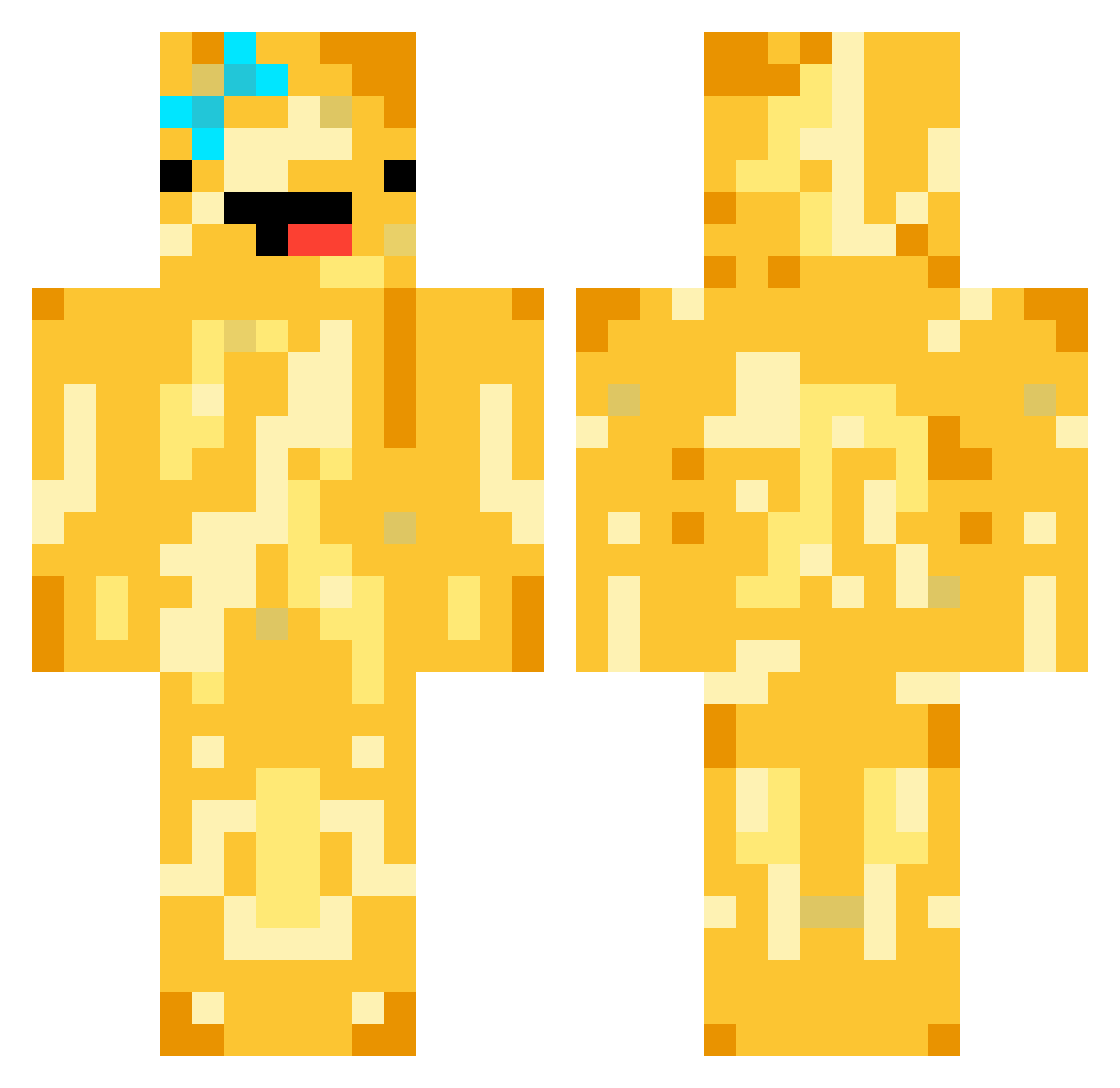 surgeshark83 Minecraft skin, front and back view