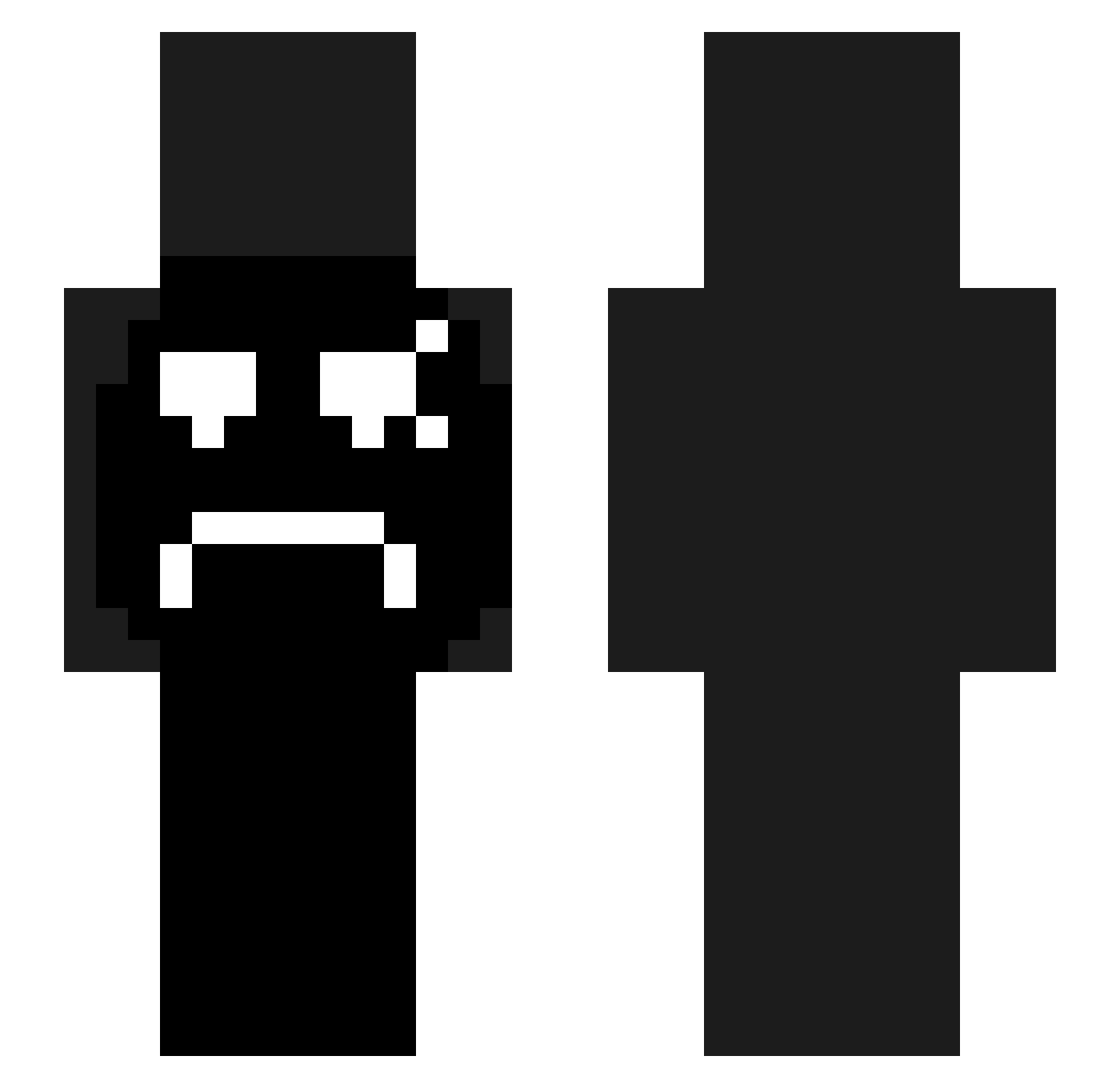 ghautksm Minecraft skin, front and back view