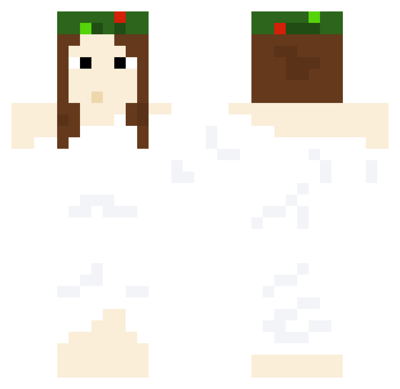 wfyy Minecraft skin, front and back view