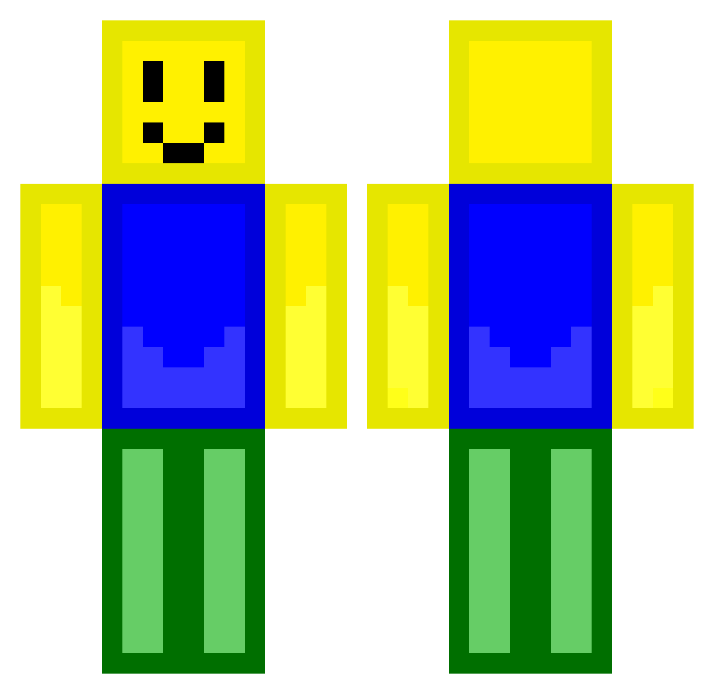 Gran_Emperador Minecraft skin, front and back view