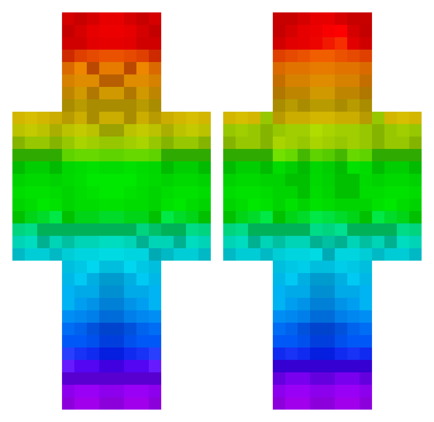 gort225 Minecraft skin, front and back view