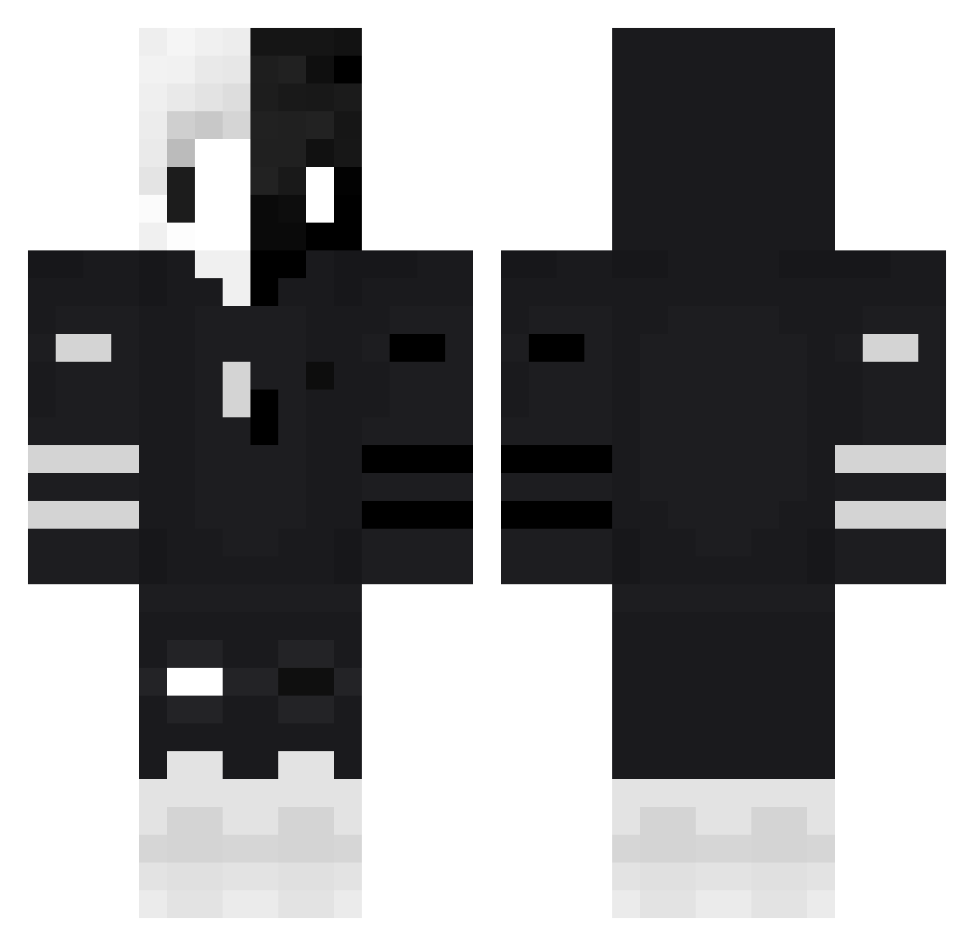 yobrafstanksobad Minecraft skin, front and back view