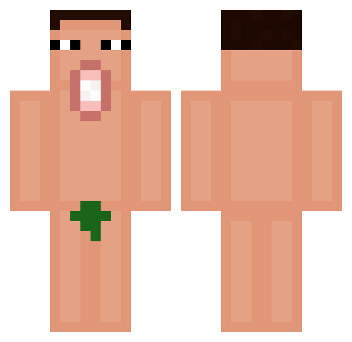 sermorg Minecraft skin, front and back view