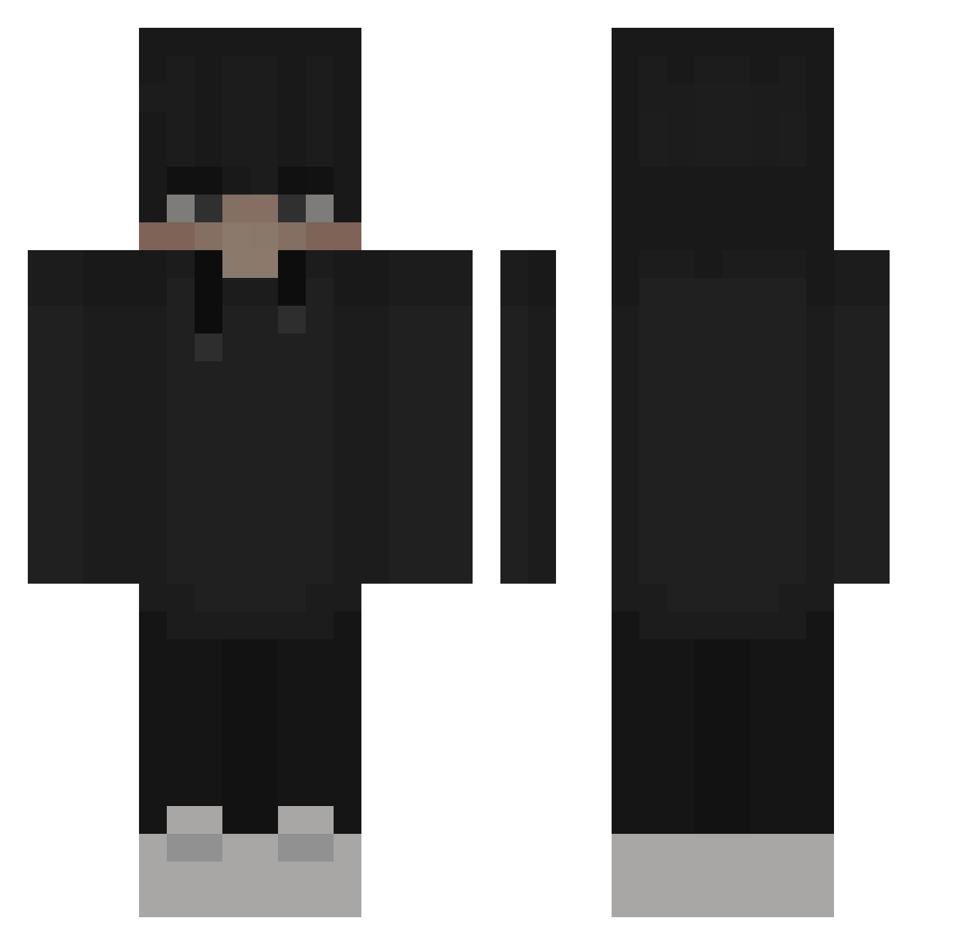 xxMaori_ Minecraft skin, front and back view