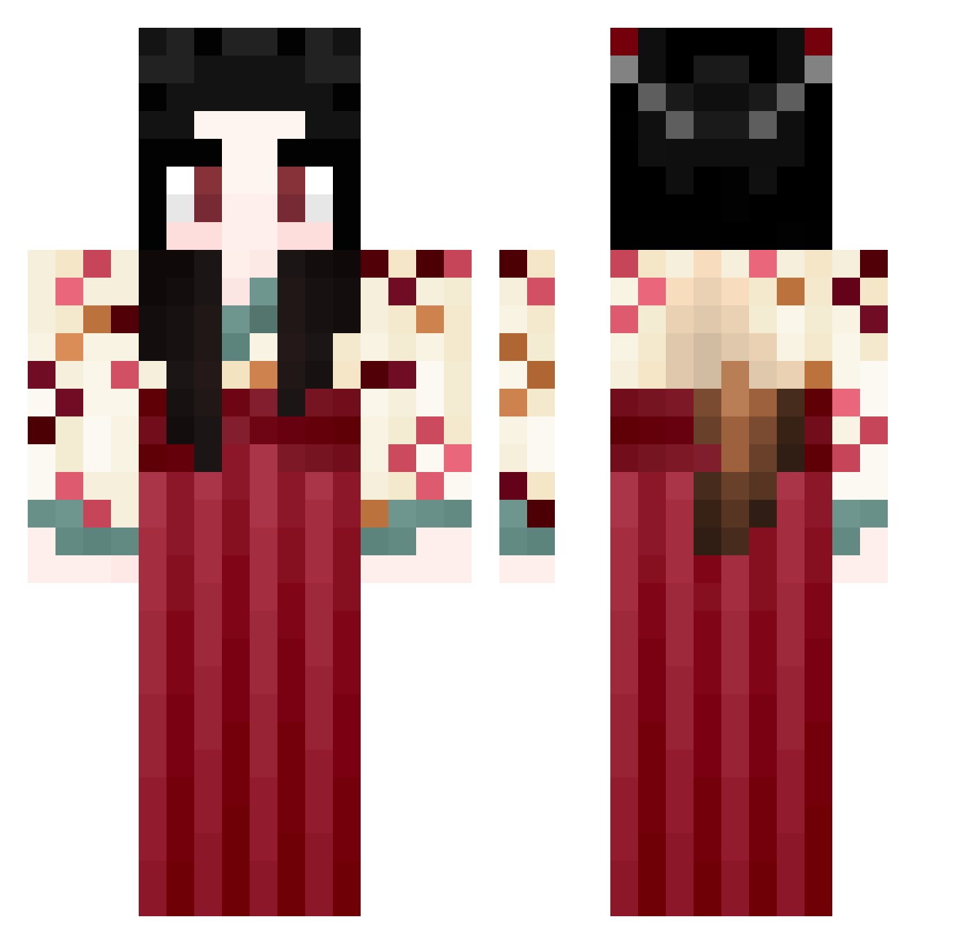 DonPaltuki Minecraft skin, front and back view