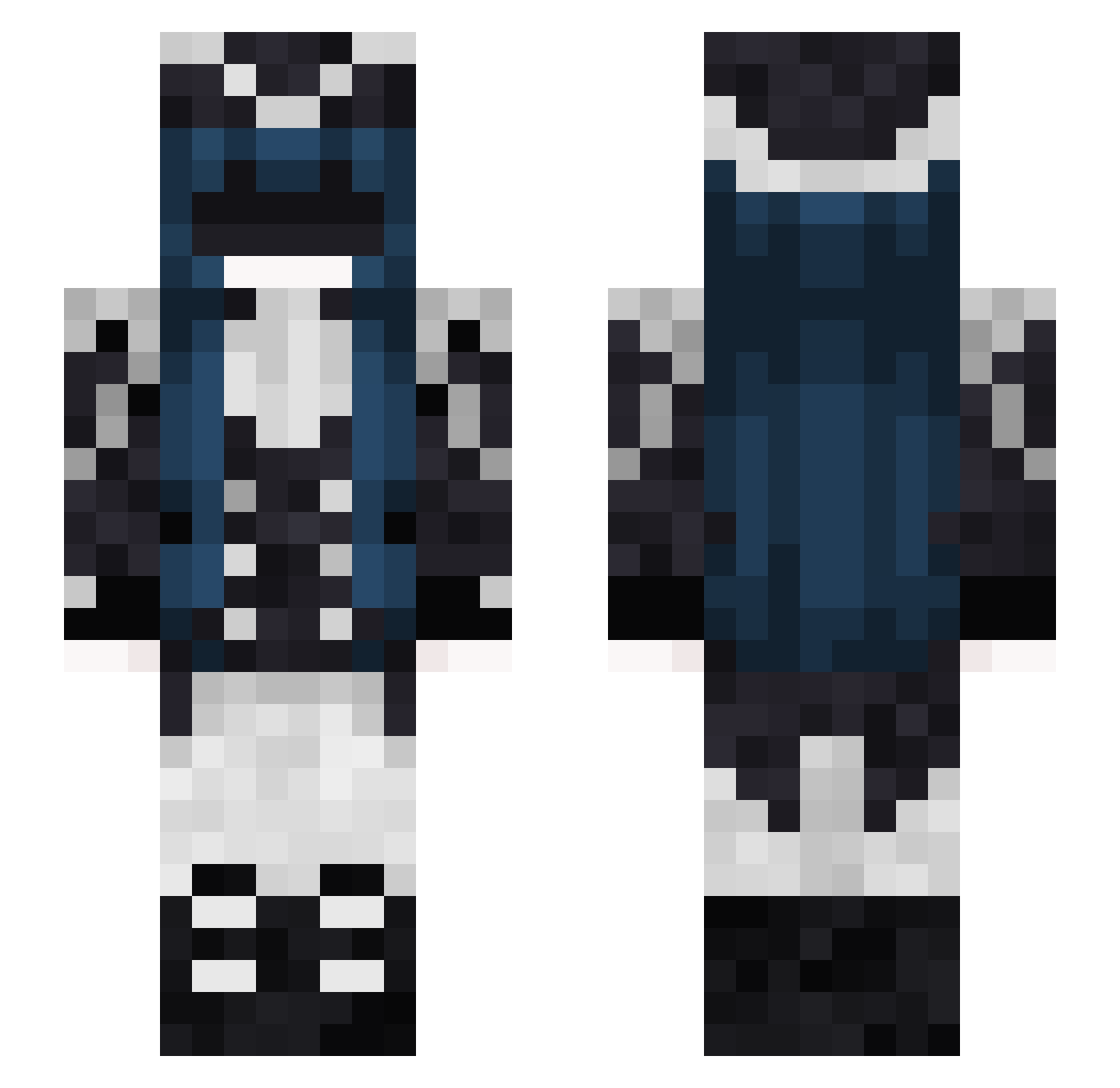 VictorSnijder Minecraft skin, front and back view
