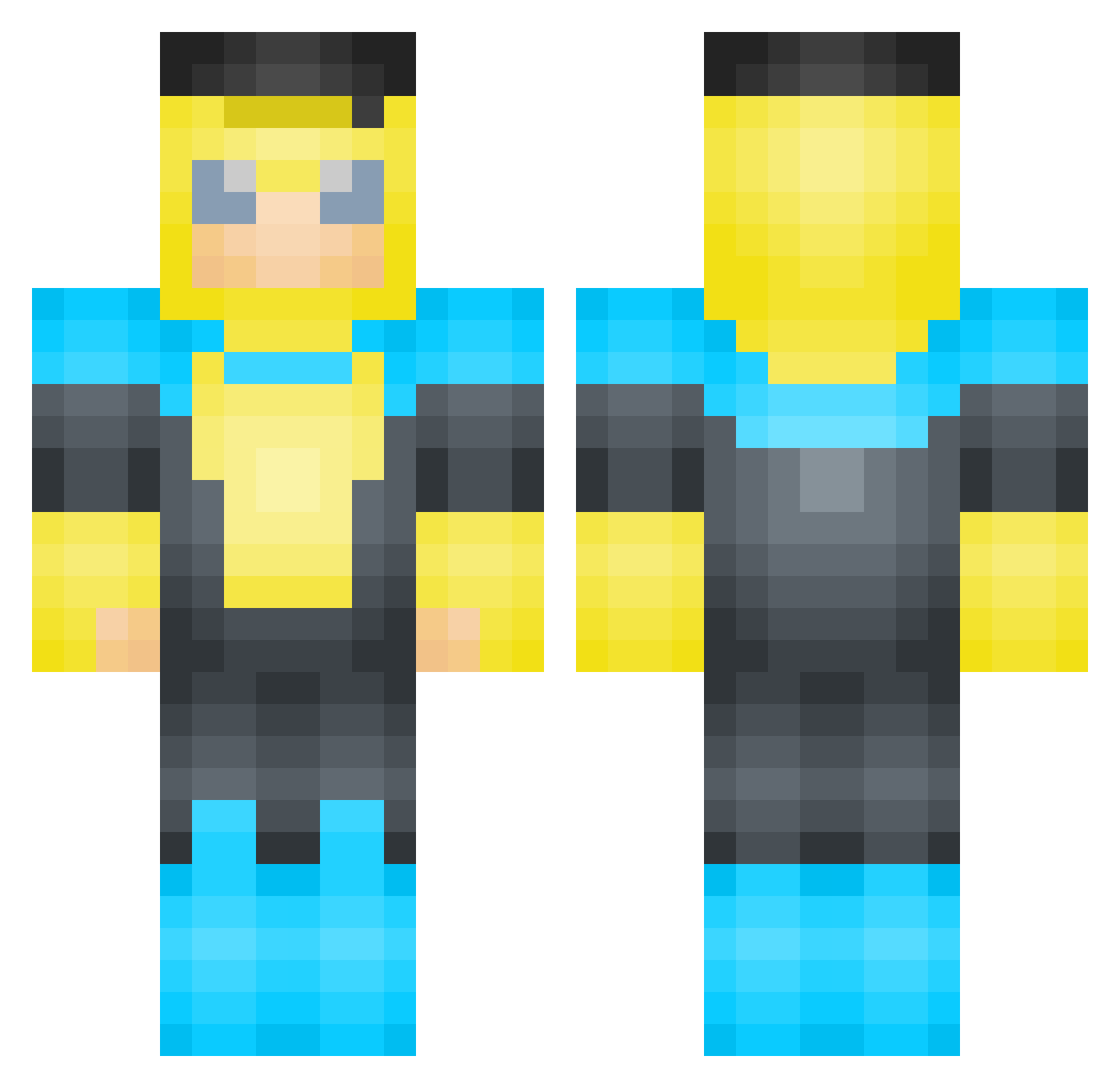 shabingus_real Minecraft skin, front and back view