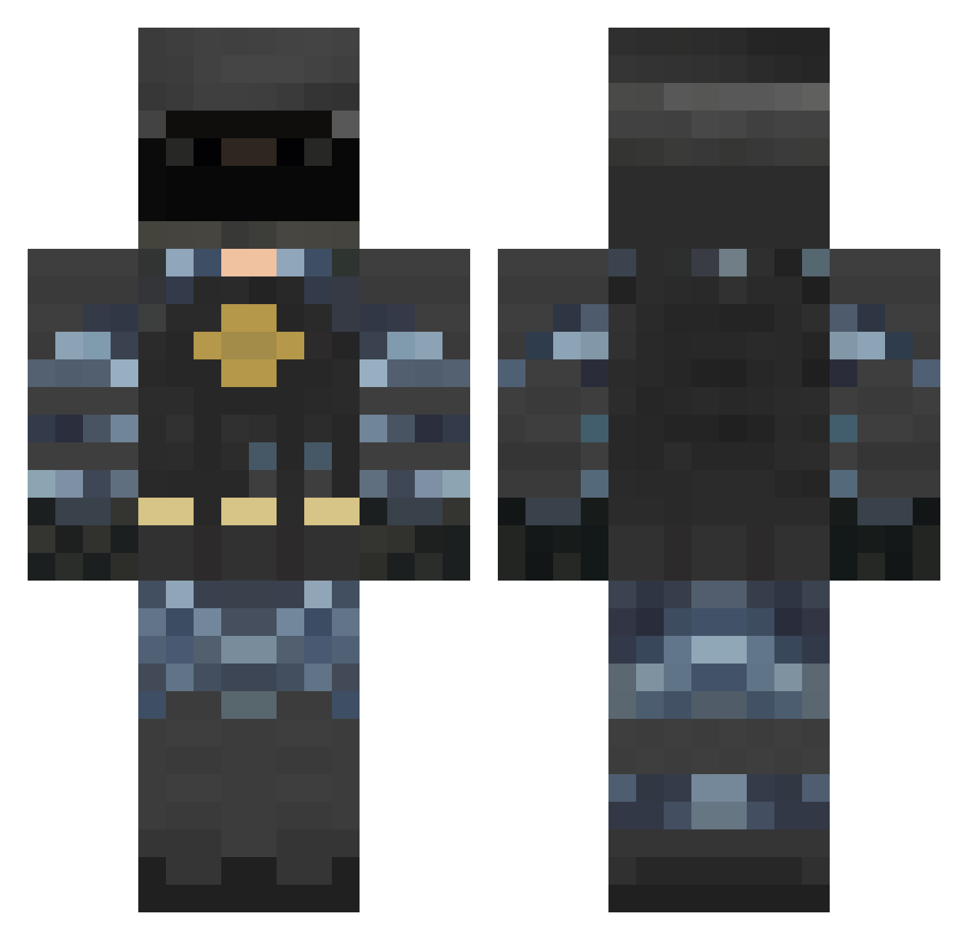 Toastbroti_ Minecraft skin, front and back view