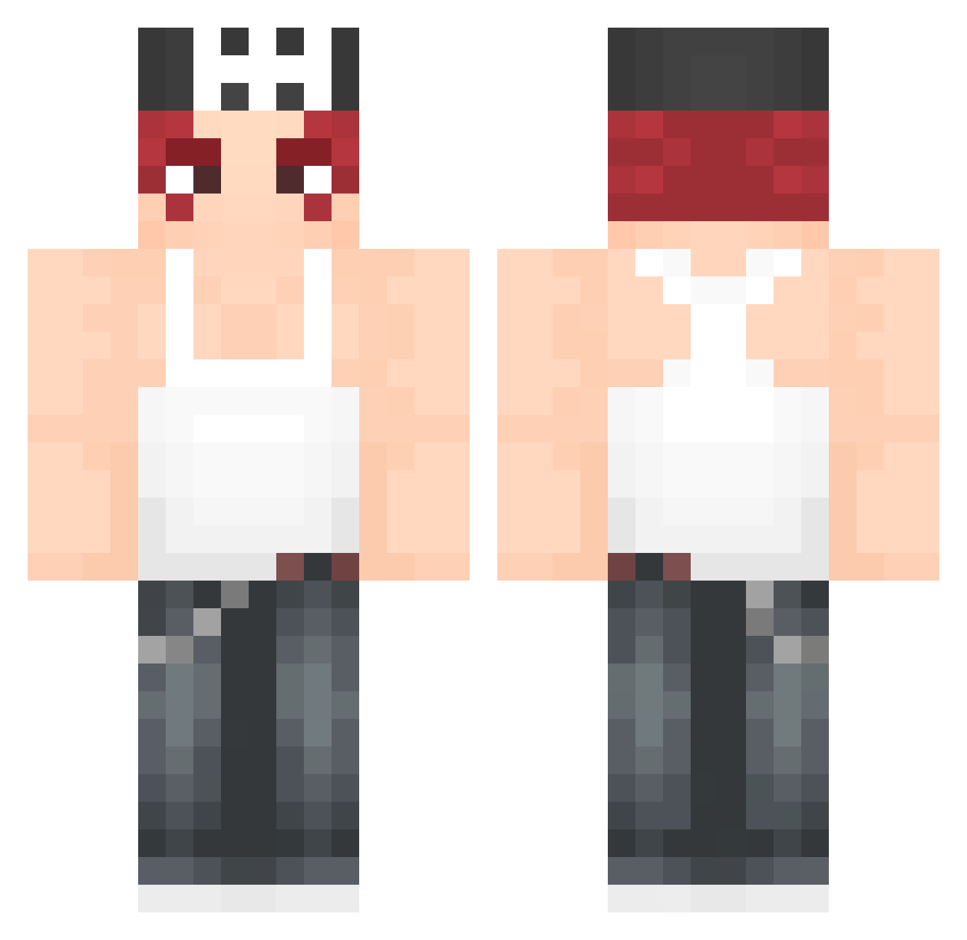 Type_228_ Minecraft skin, front and back view