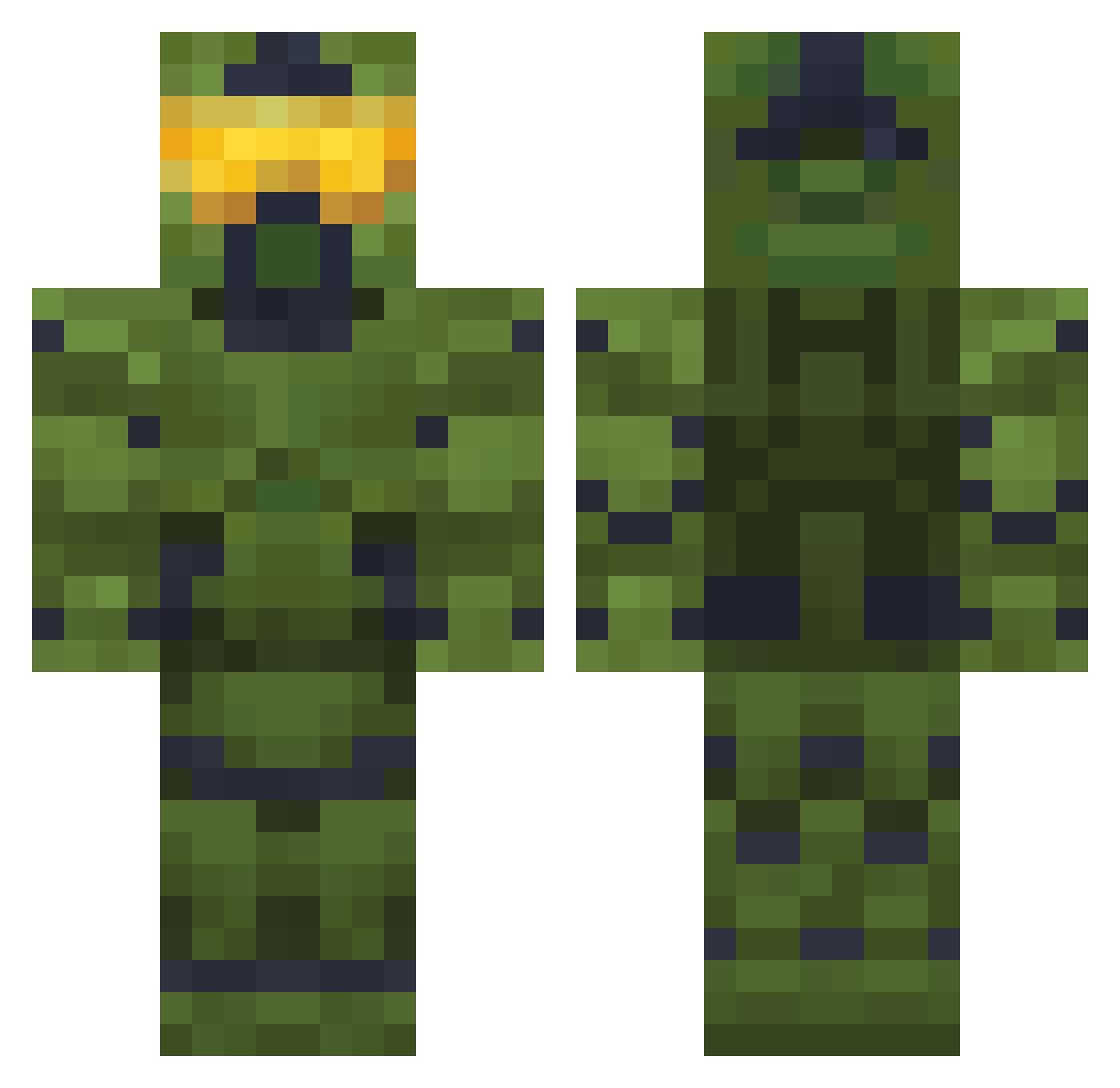 WuSe2033 Minecraft skin, front and back view