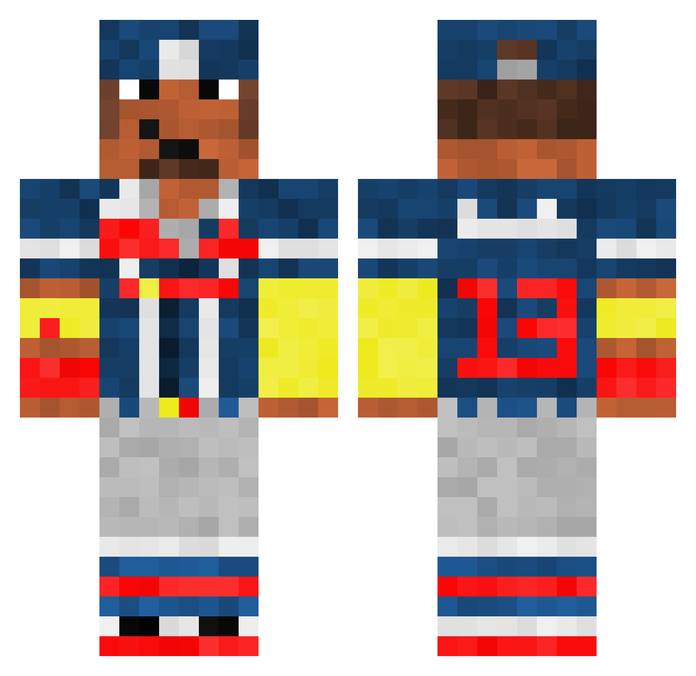 jus_too_good Minecraft skin, front and back view