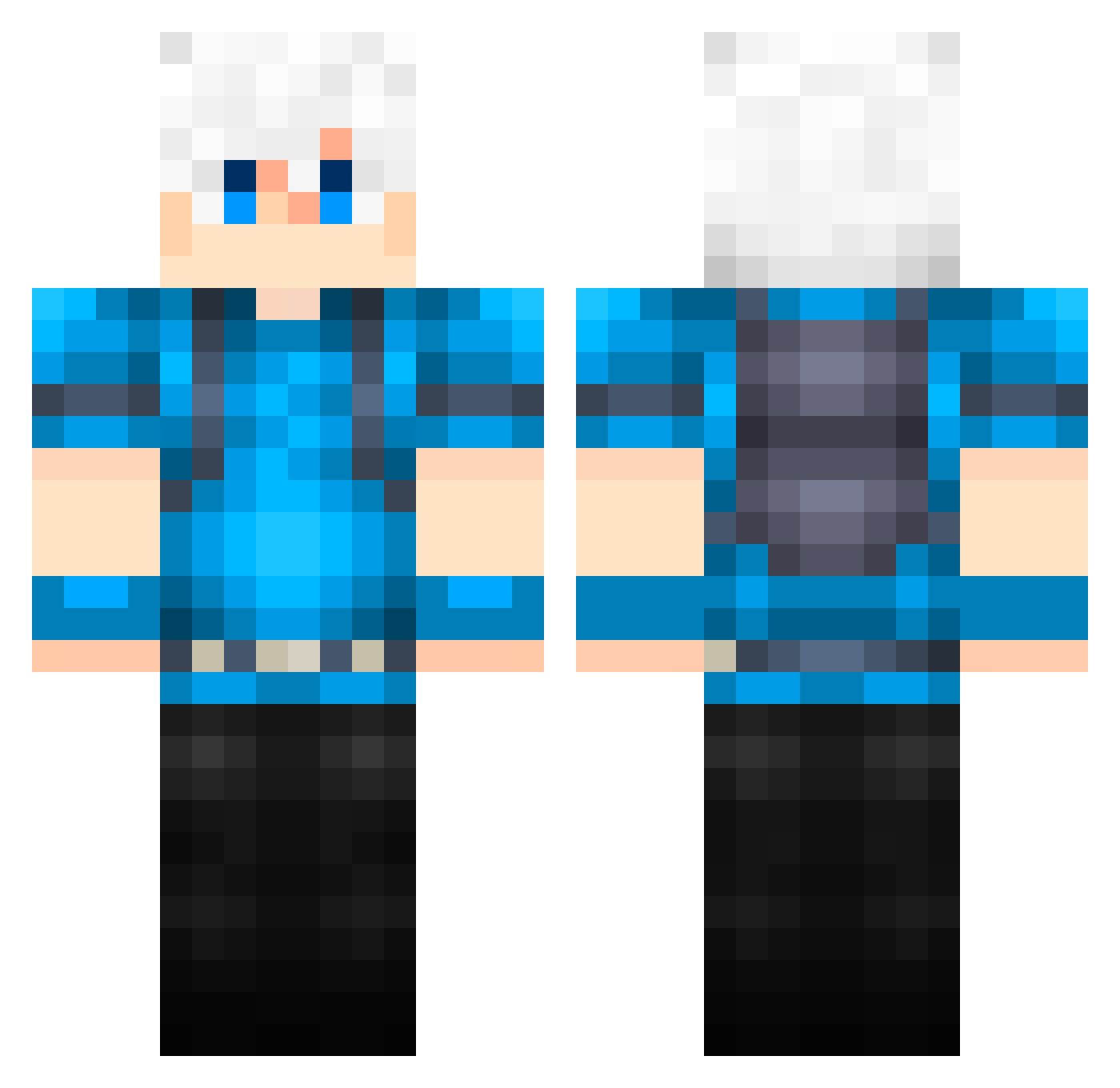 kytsxk11 Minecraft skin, front and back view