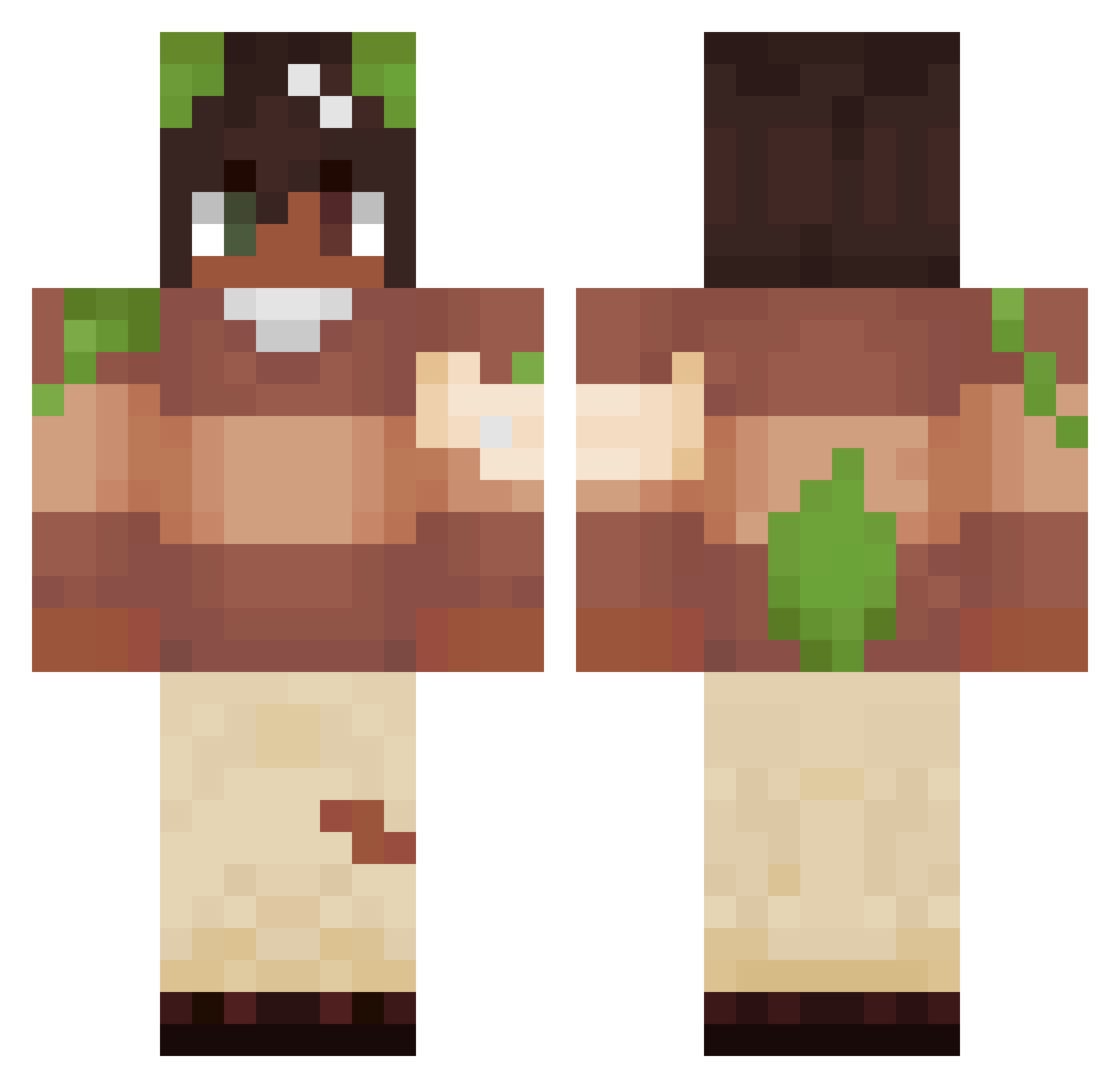 awaitingcmmds Minecraft skin, front and back view