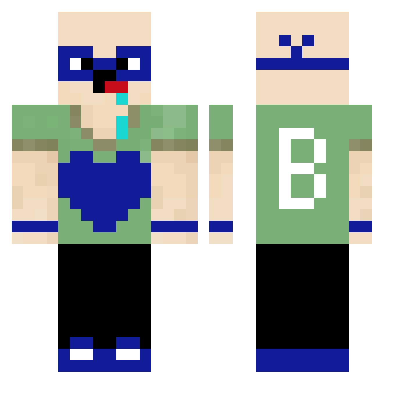 szczypiorek__ Minecraft skin, front and back view