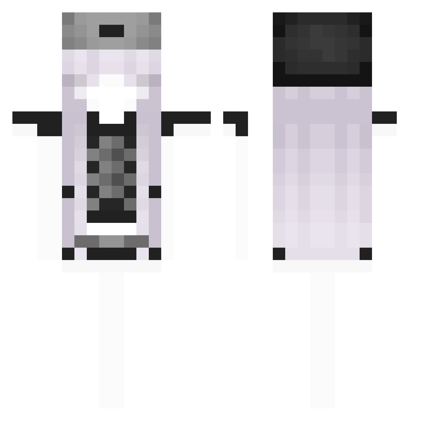 udonchann Minecraft skin, front and back view