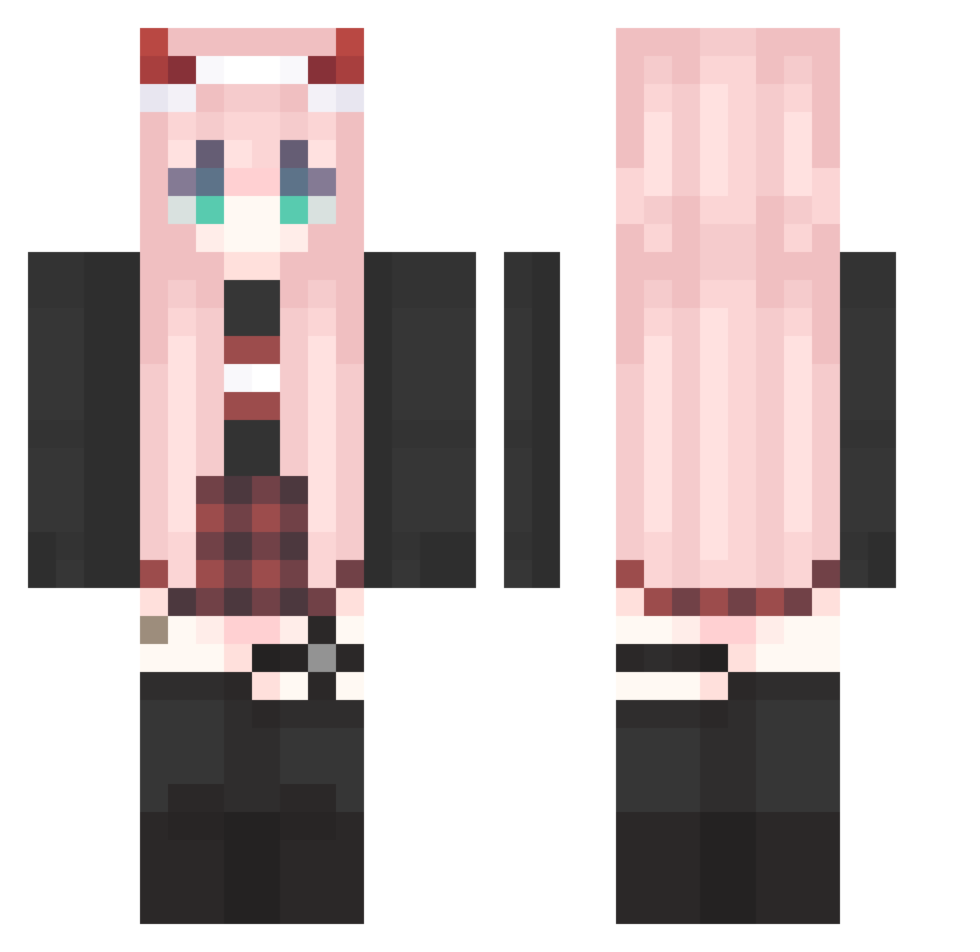 reo3393 Minecraft skin, front and back view