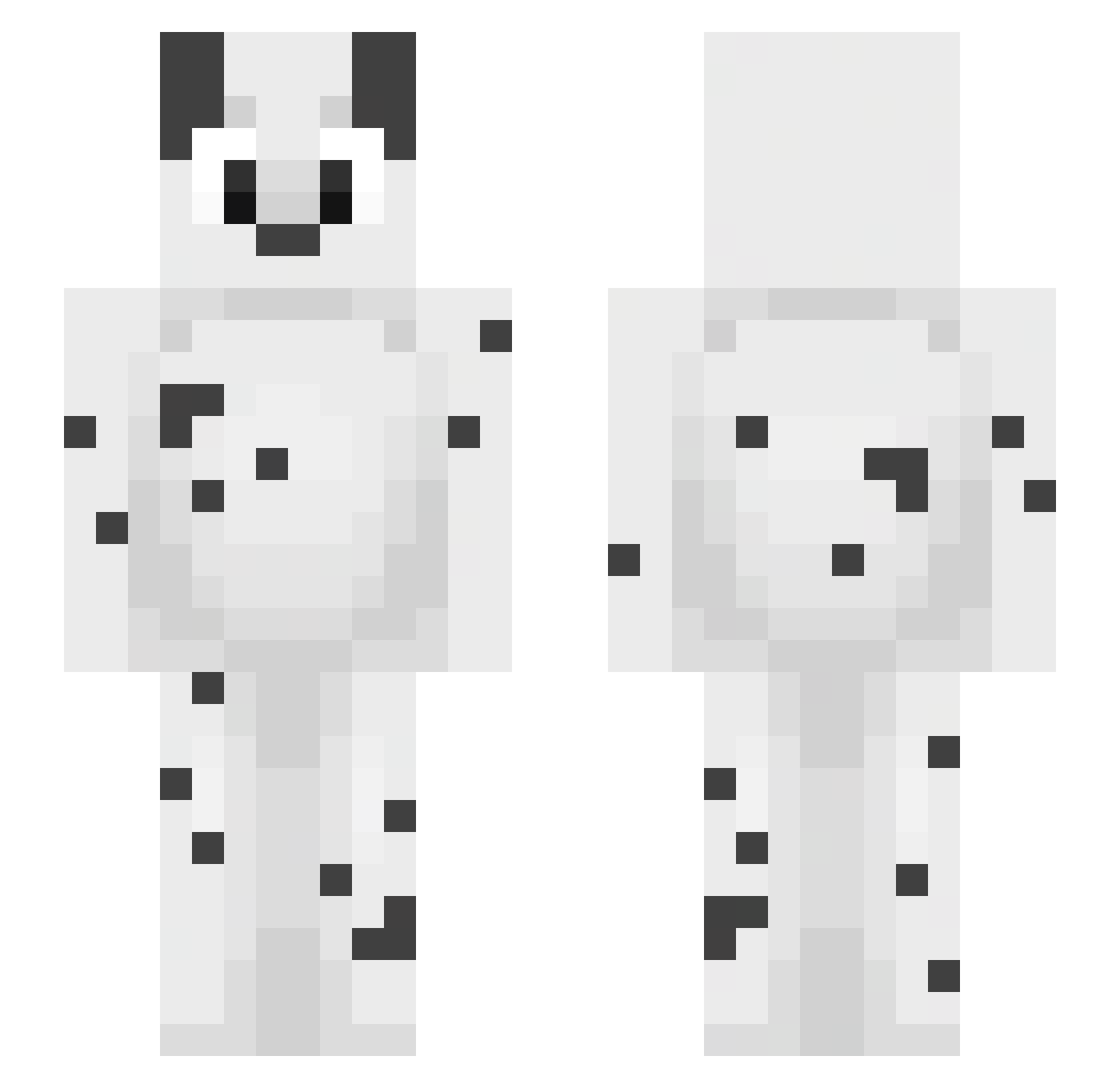 roomaalee Minecraft skin, front and back view