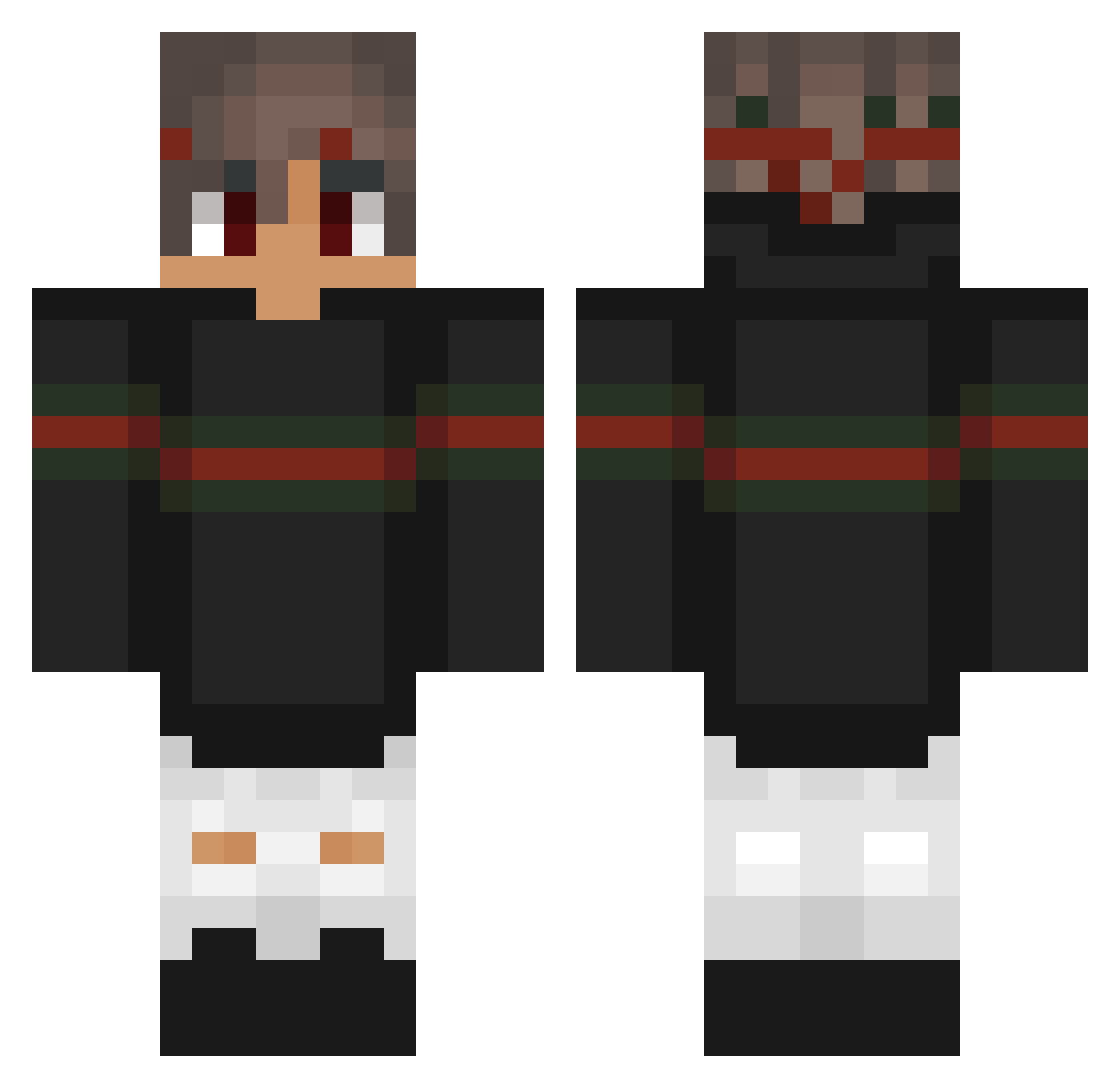 SOUTHINDIAN_BRUV Minecraft skin, front and back view
