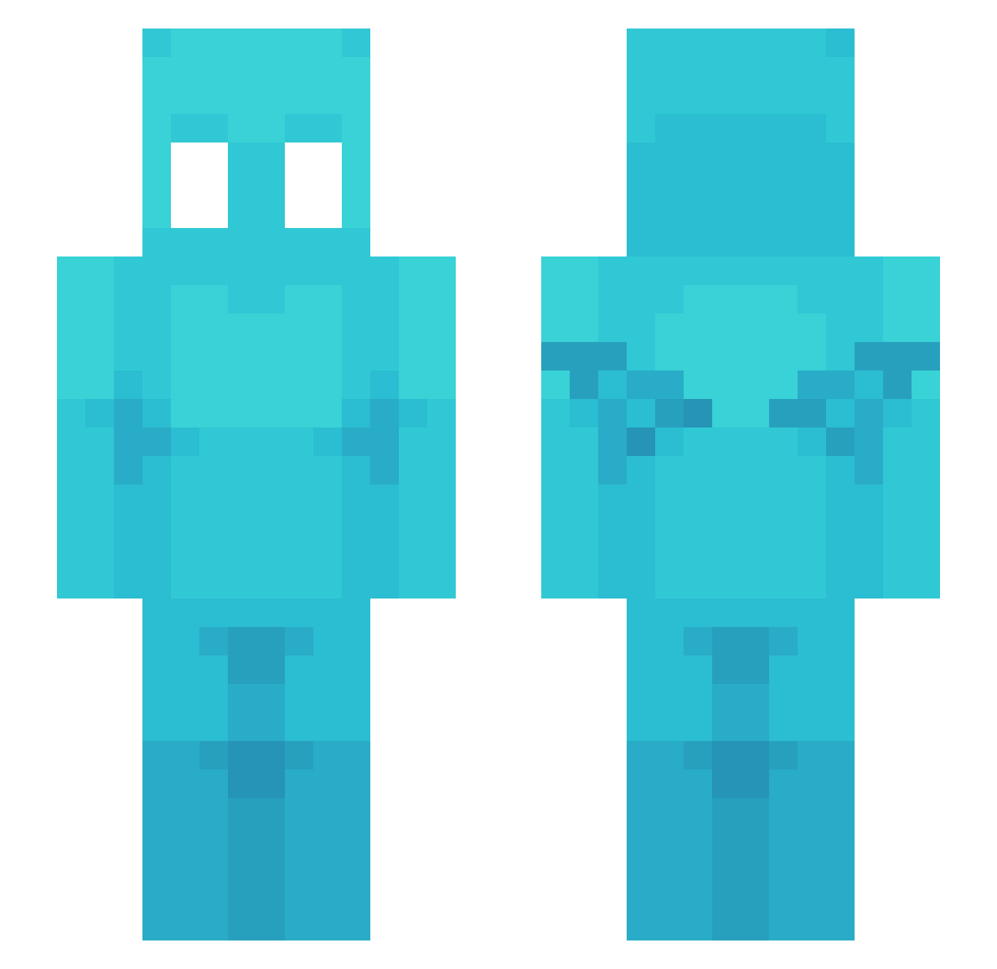lnfernoMC Minecraft skin, front and back view
