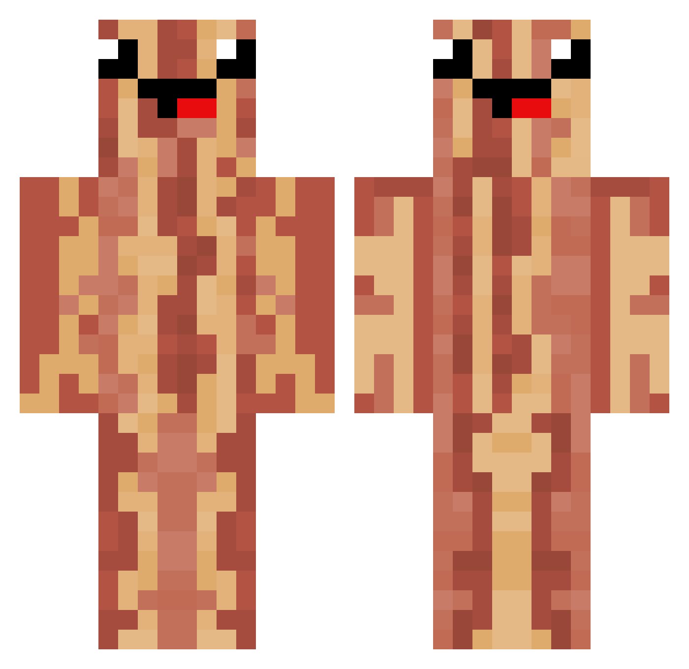 oIvaaan Minecraft skin, front and back view