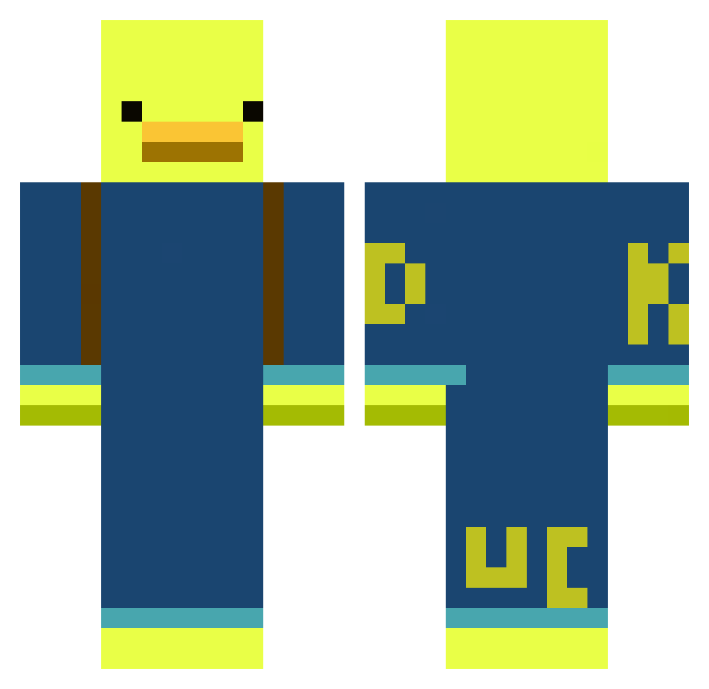 Shadow_Ace_187 Minecraft skin, front and back view