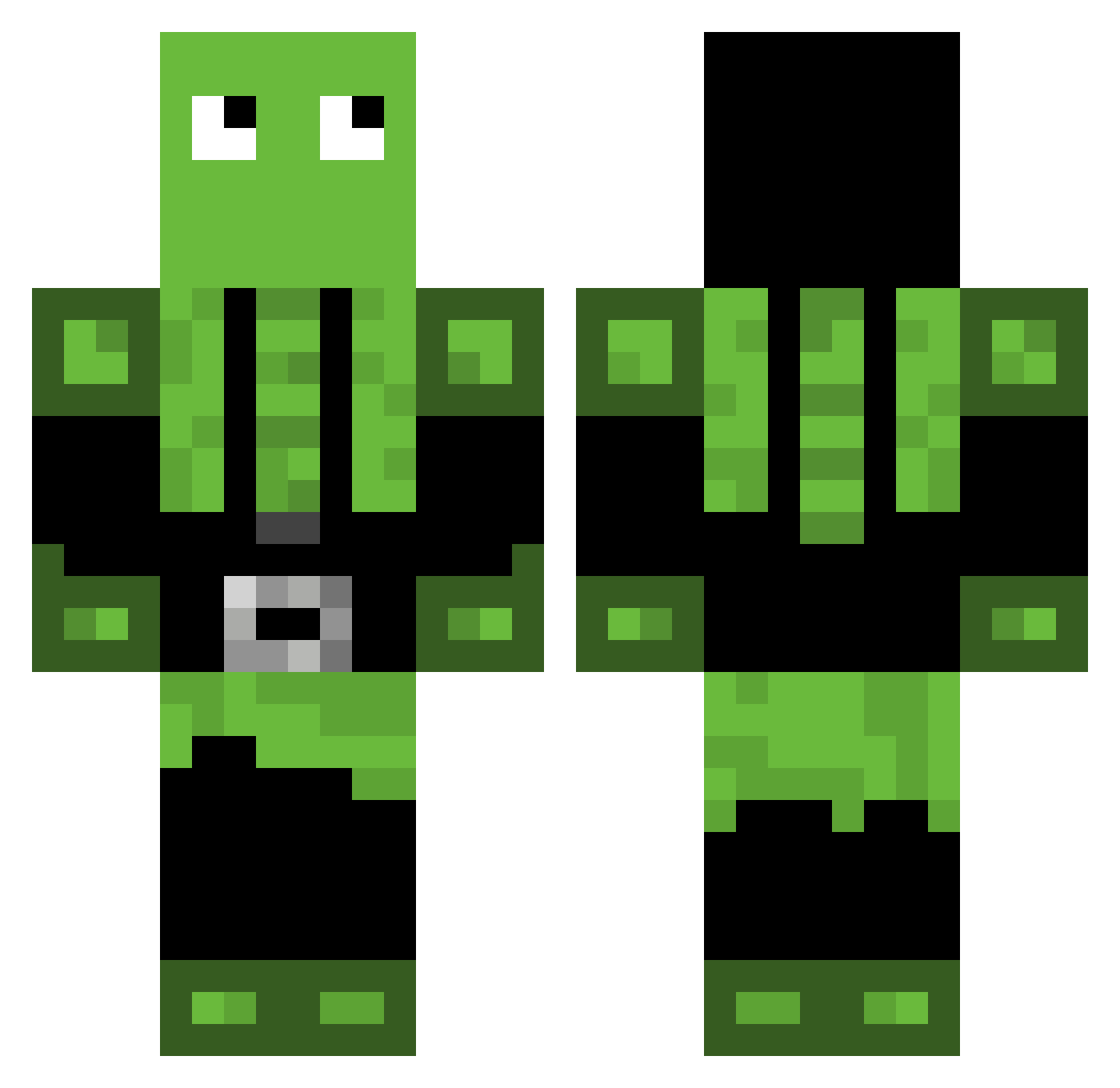 Howell525 Minecraft skin, front and back view