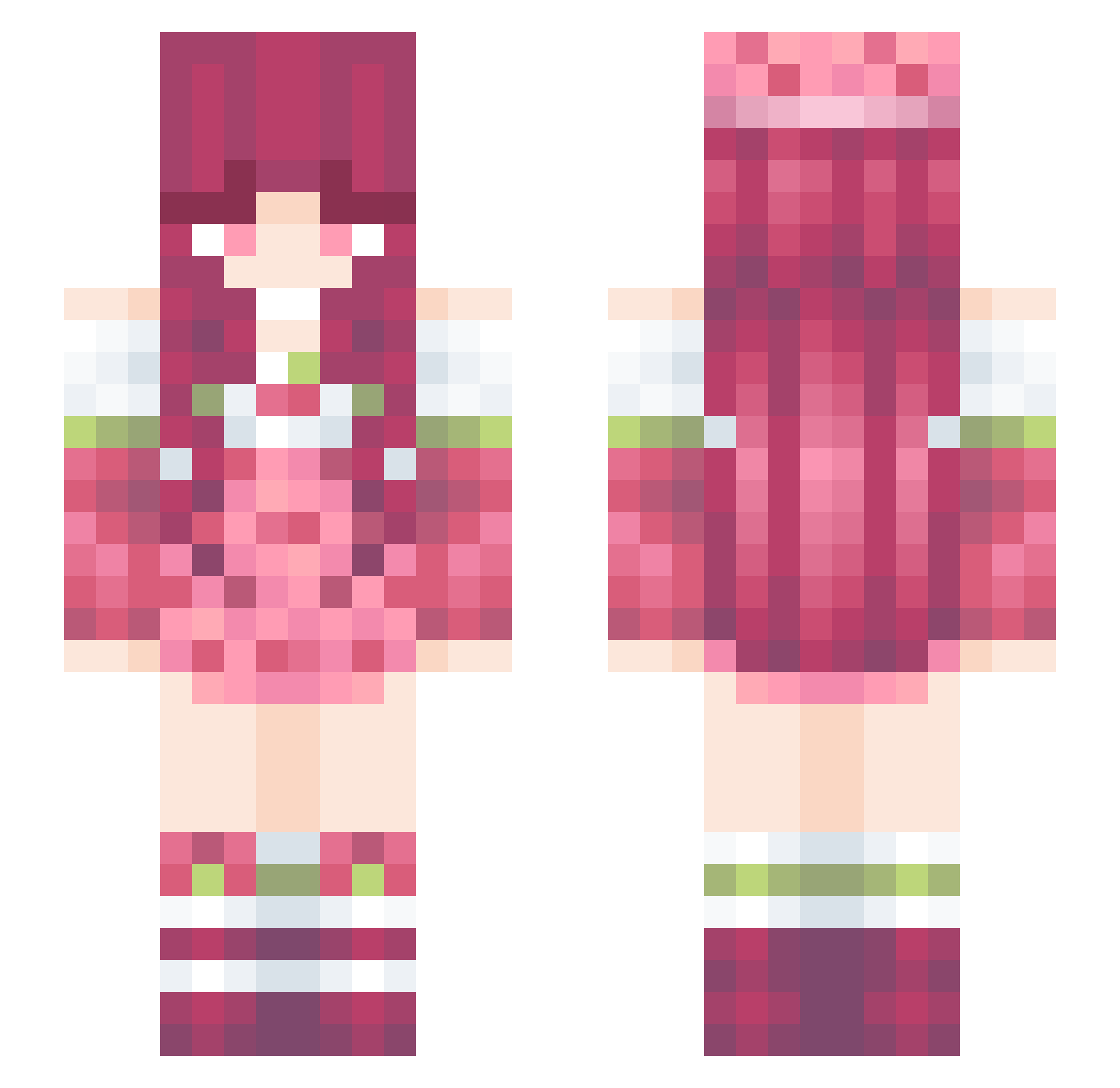 Killian3102 Minecraft skin, front and back view
