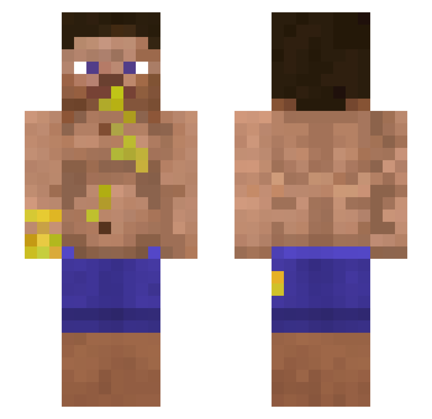 joaqimdown Minecraft skin, front and back view
